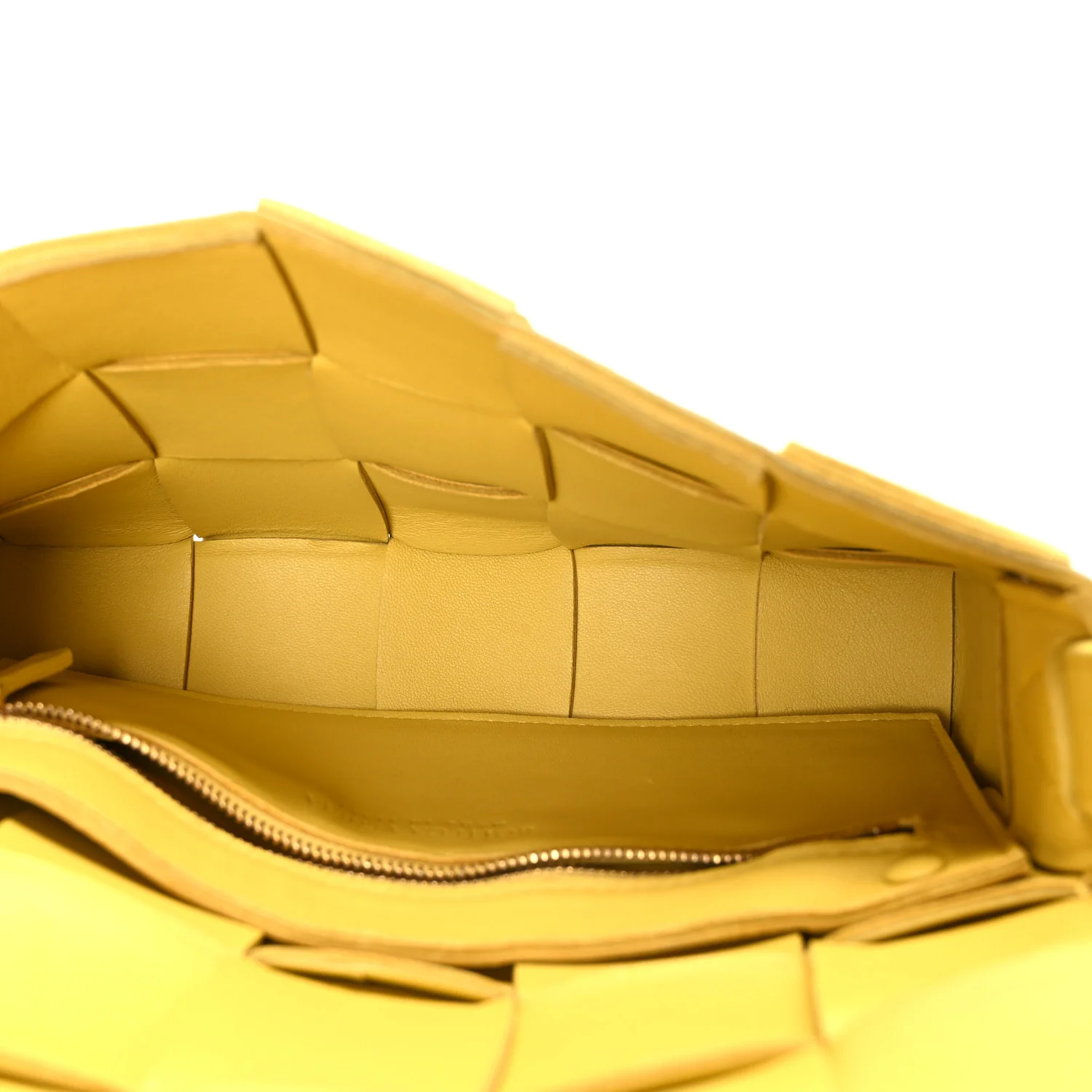 Lambskin Maxi Intrecciato Small Cassette Crossbody Bag Gold - Image 5