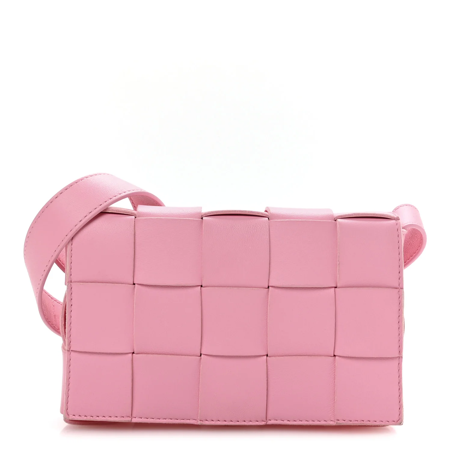 Lambskin Maxi Intrecciato Small Cassette Crossbody Bag Ribbon