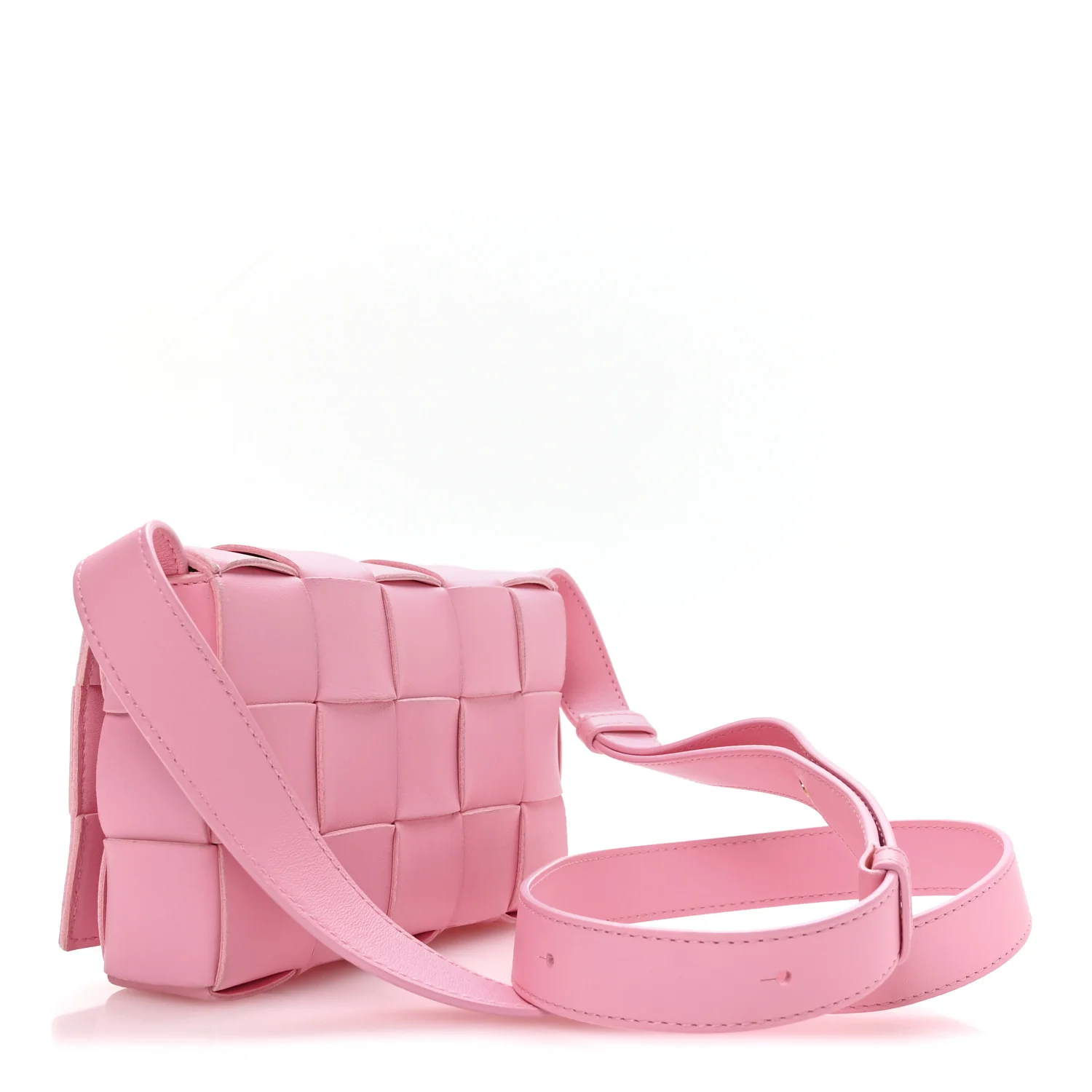 Lambskin Maxi Intrecciato Small Cassette Crossbody Bag Ribbon - Image 5