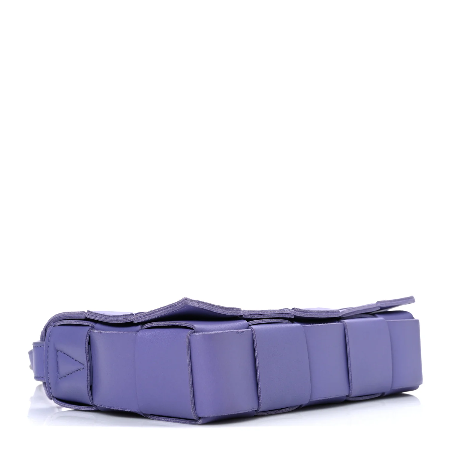 Lambskin Maxi Intreccio Cassette Crossbody Bag Wisteria - Image 4