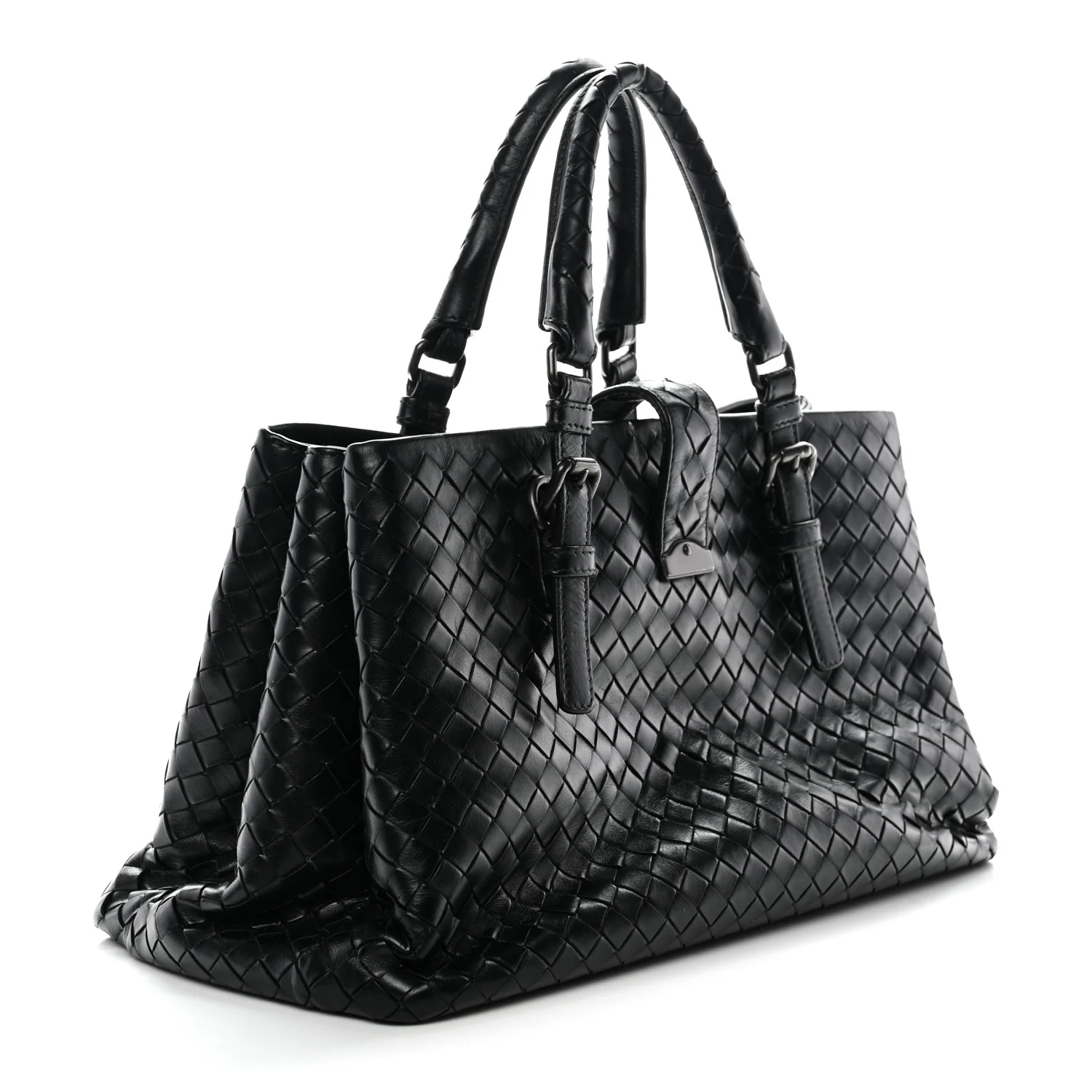 Light Calf Intrecciato Small Roma Black - Image 3