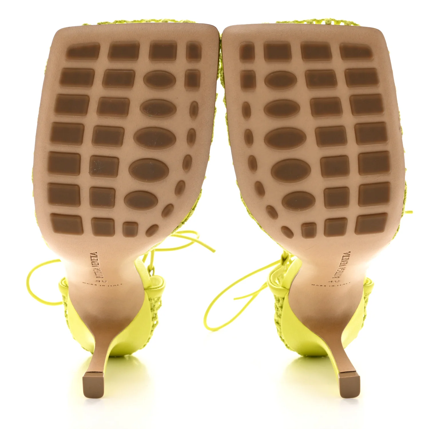 Mesh Nappa Stretch Ankle Tie Sandals 40 Kiwi - Image 6