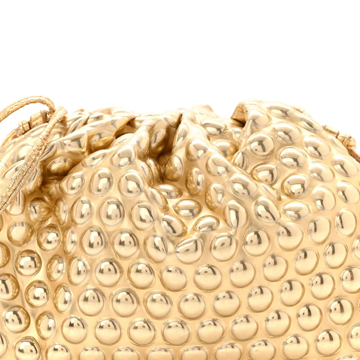 Metallic Fabric Bubble Wrap The Mini Pouch Gold - Image 7