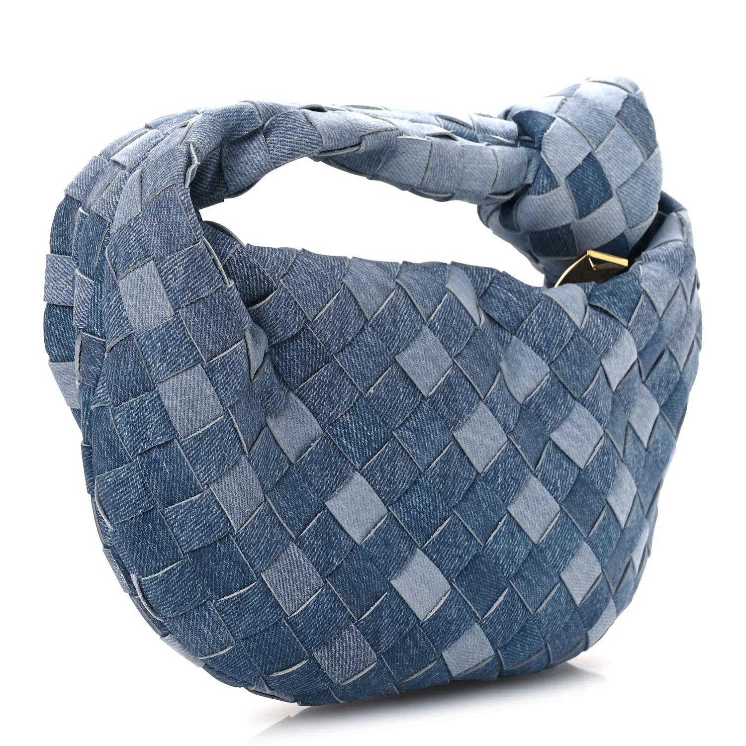 Nappa Denim Effect Intrecciato Mini Jodie Denim - Image 3