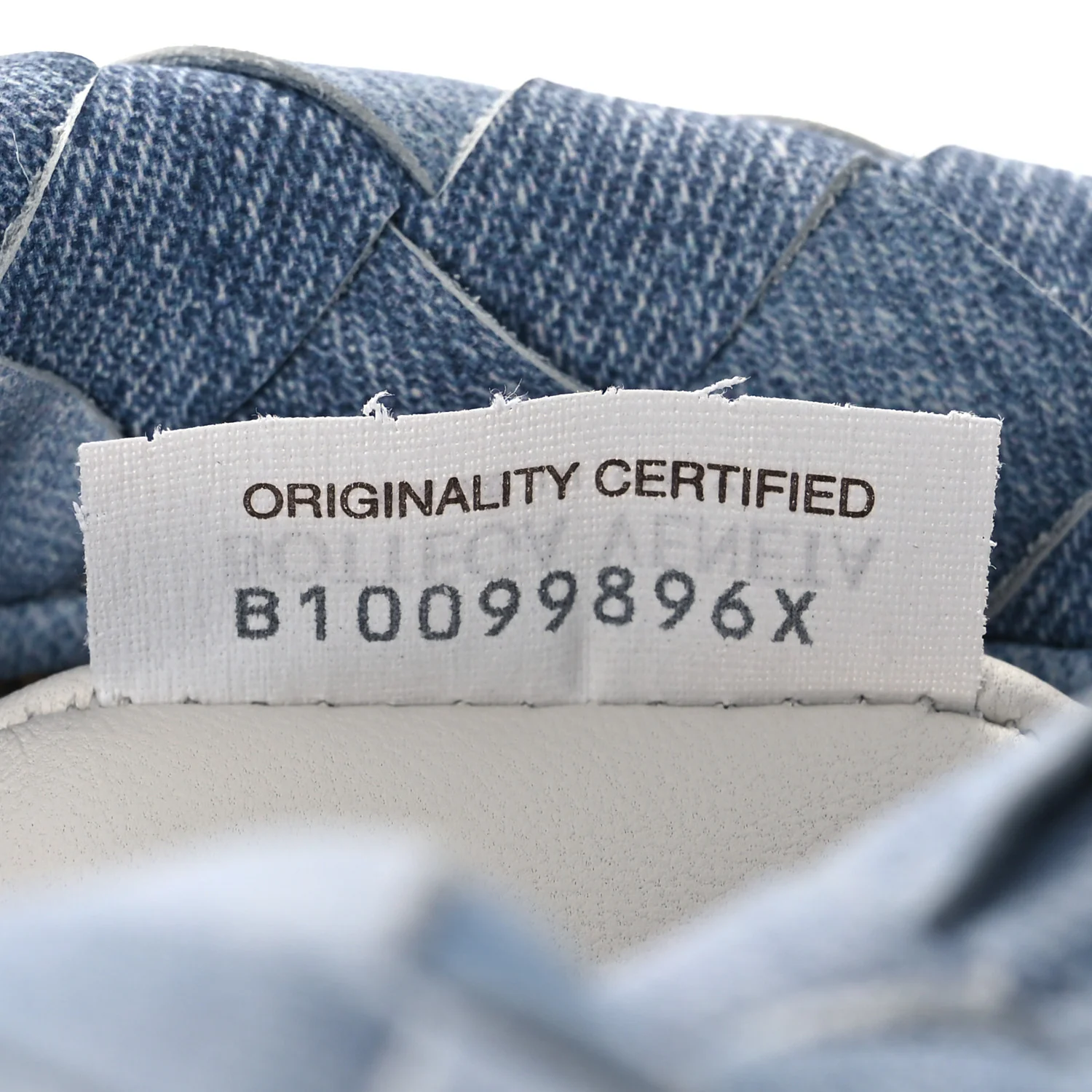 Nappa Denim Effect Intrecciato Mini Jodie Denim - Image 7