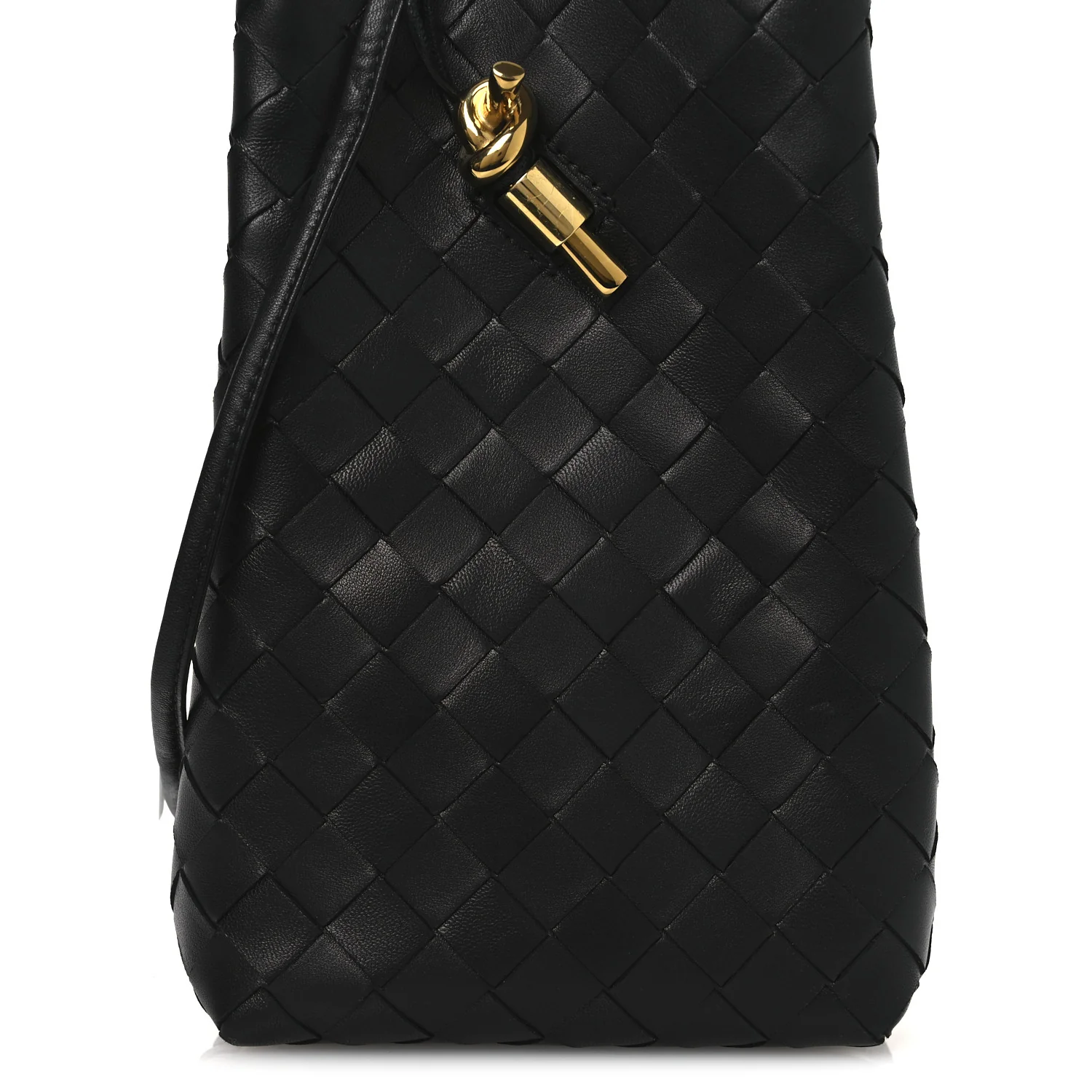 Nappa Intrecciato Andiamo Phone Pouch Black - Image 7