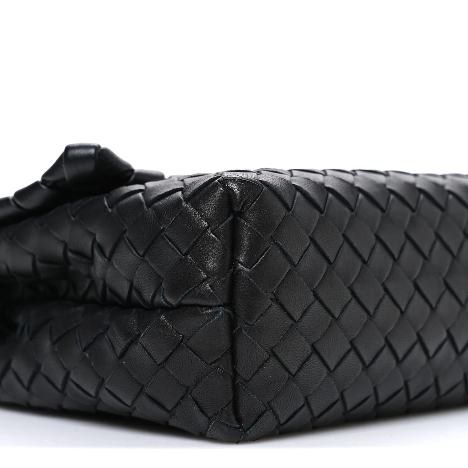 Nappa Intrecciato Baby Olimpia Shoulder Bag Black - Image 10