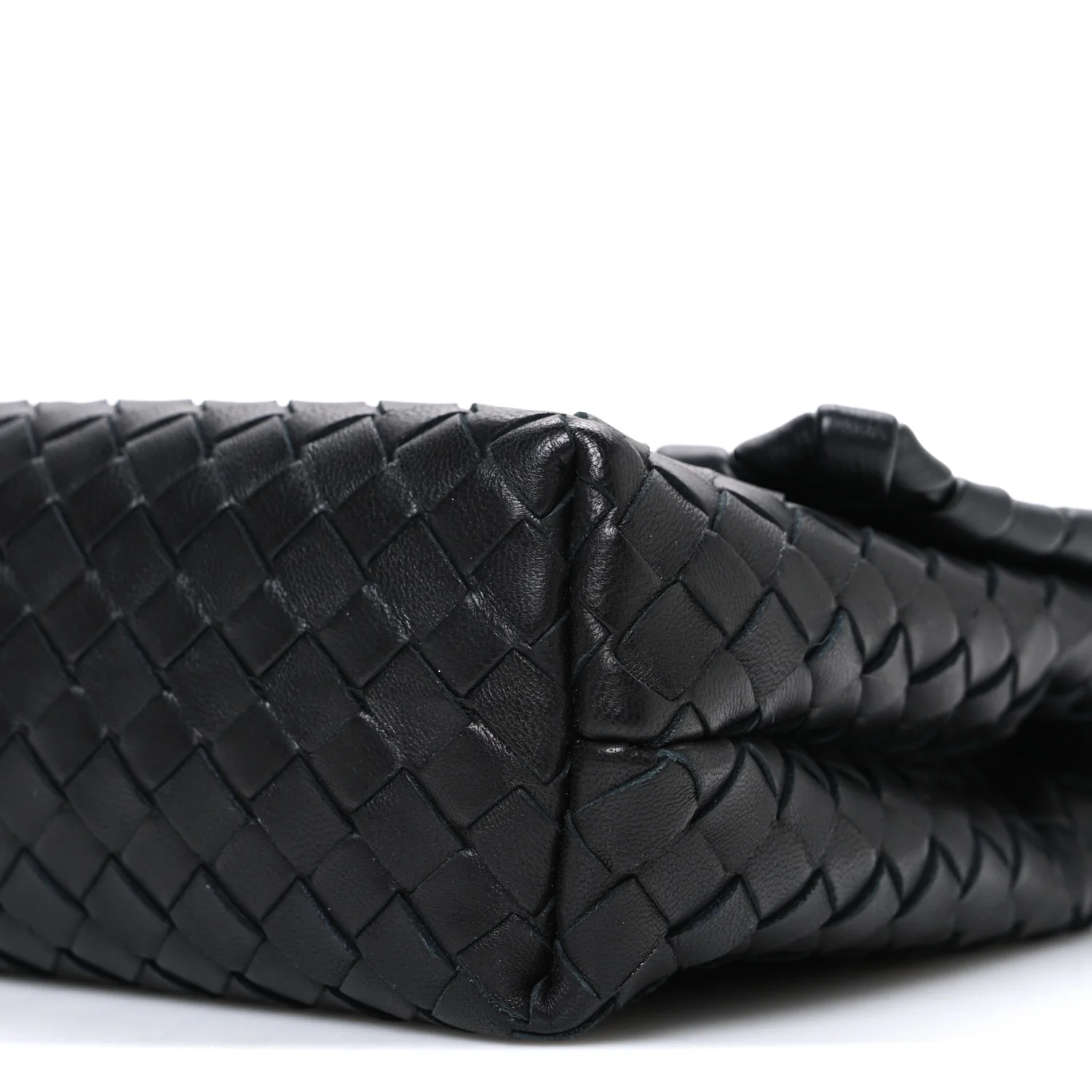 Nappa Intrecciato Baby Olimpia Shoulder Bag Black - Image 11