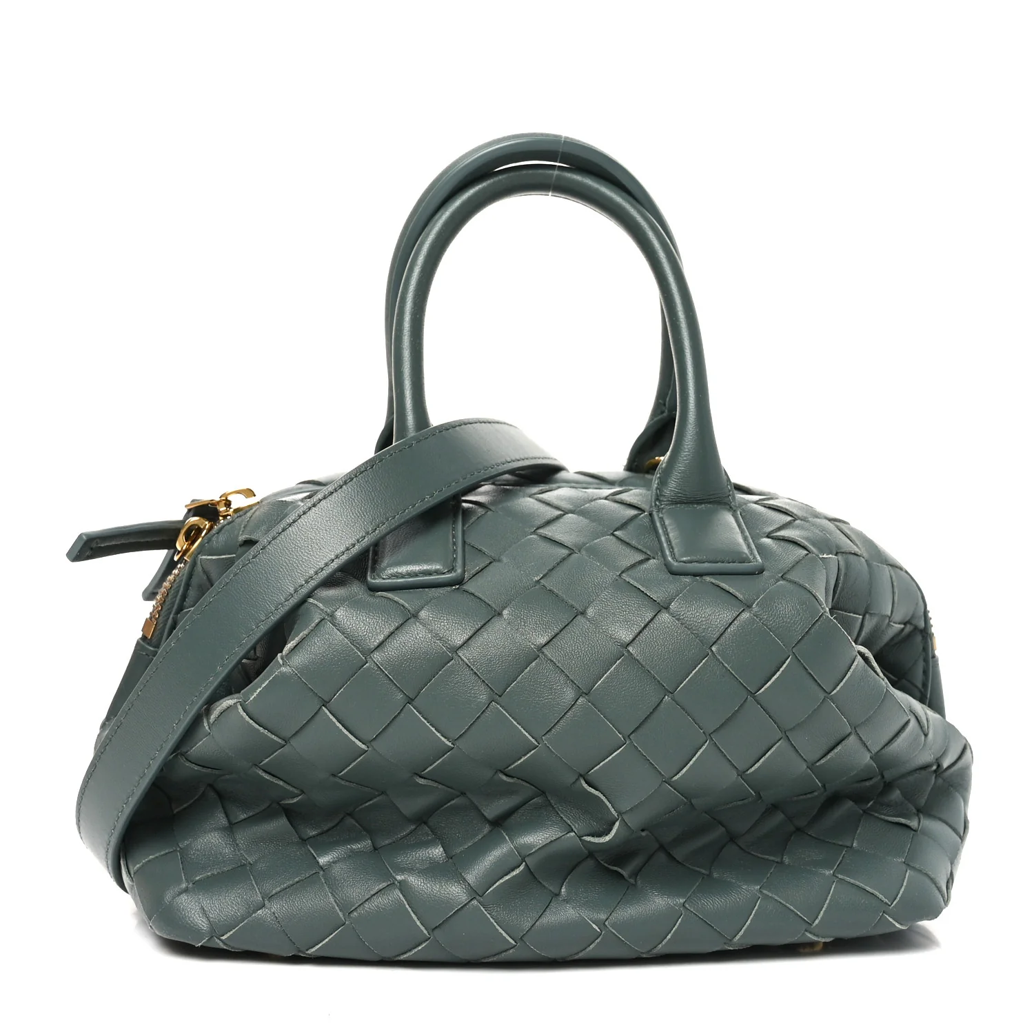 Nappa Intrecciato Bauletto Slate