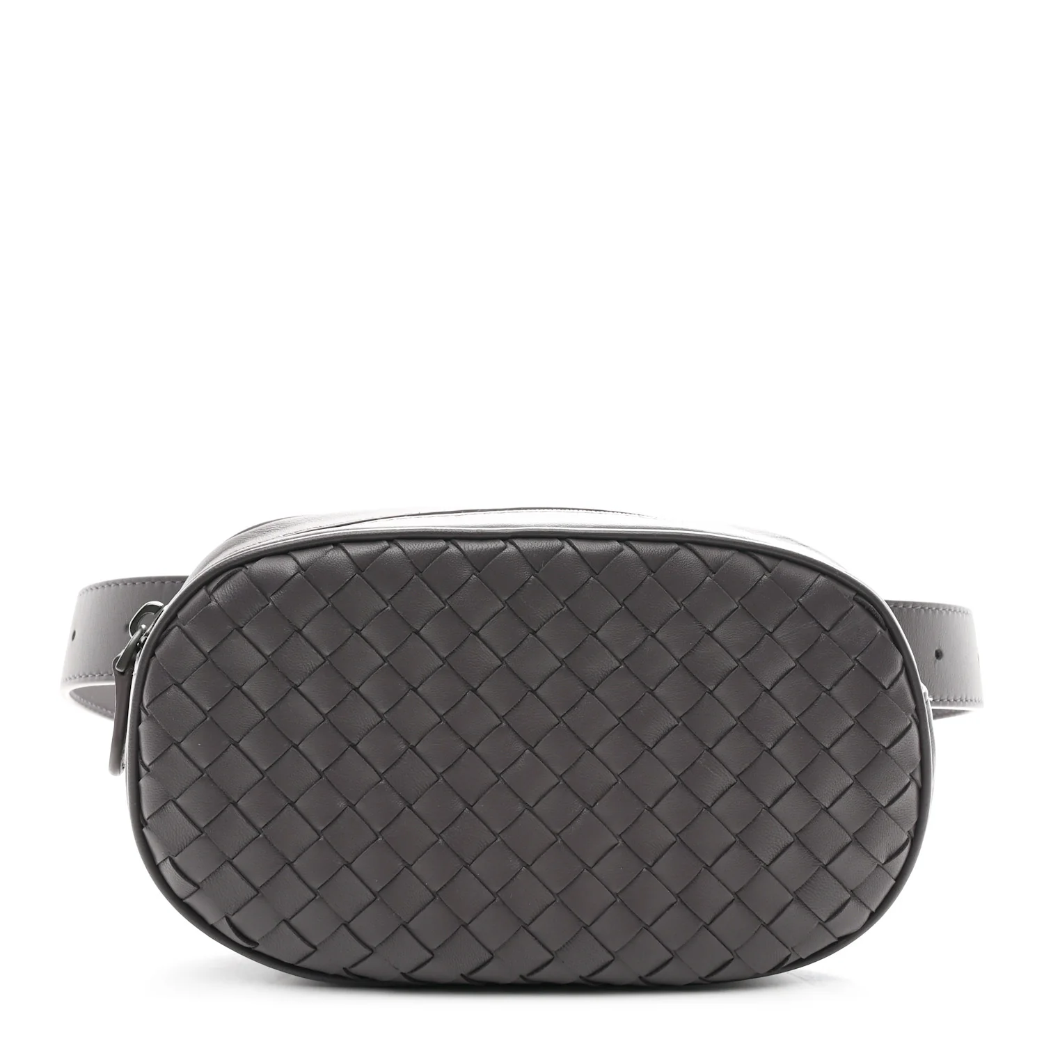 Nappa Intrecciato Belt Bag Aubergine