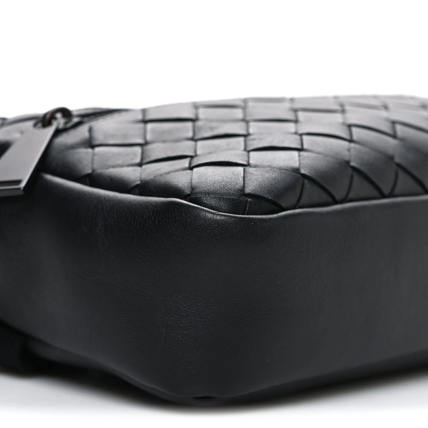 Nappa Intrecciato Belt Bag Black - Image 10