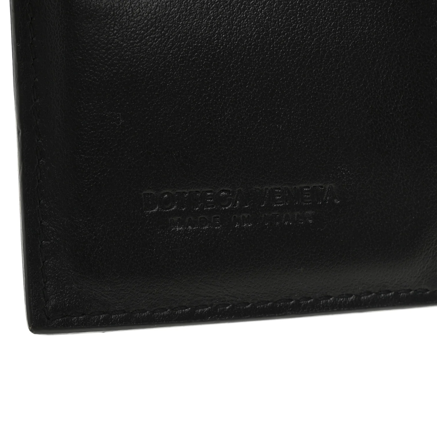 Nappa Intrecciato Bifold Zip Wallet Black - Image 6