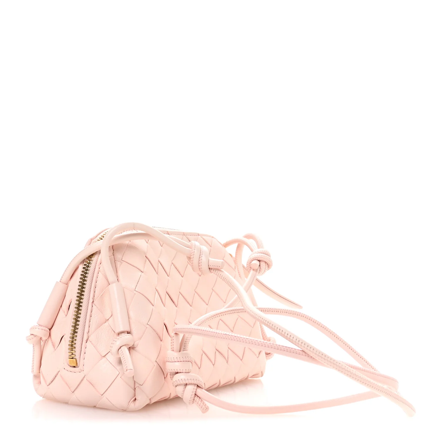 Nappa Intrecciato Concert Pouch Seashell - Image 3