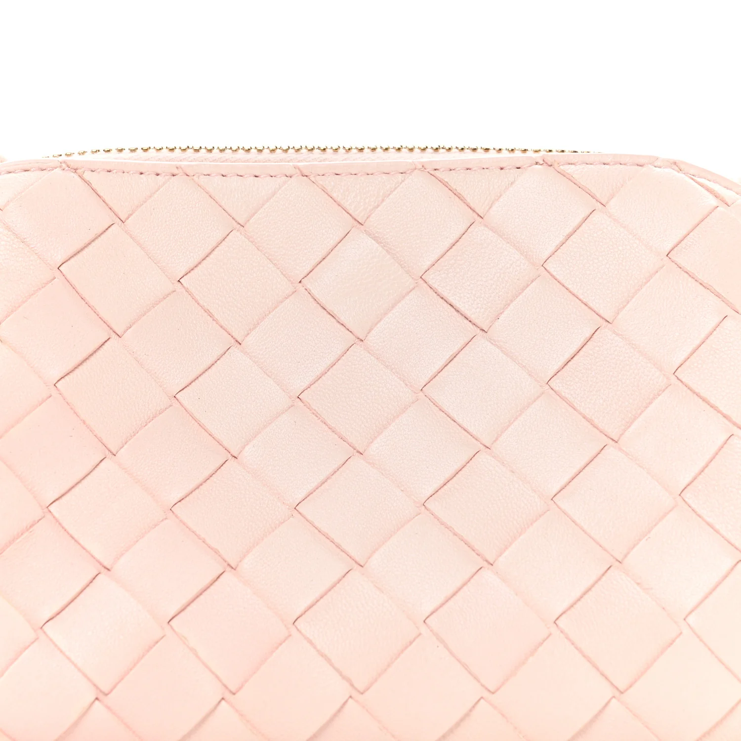 Nappa Intrecciato Concert Pouch Seashell - Image 8