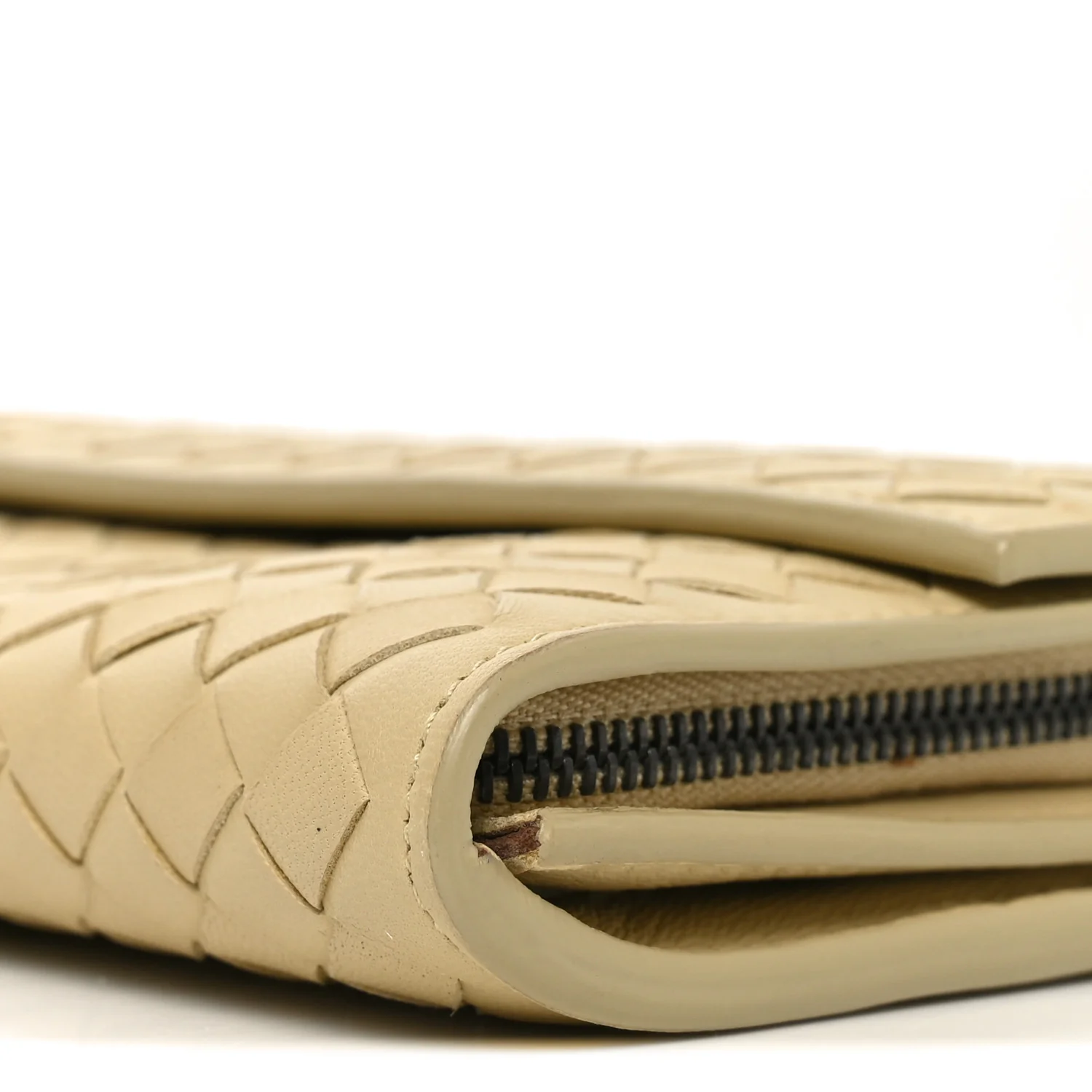 Nappa Intrecciato Continental Flap Wallet New Sand - Image 10