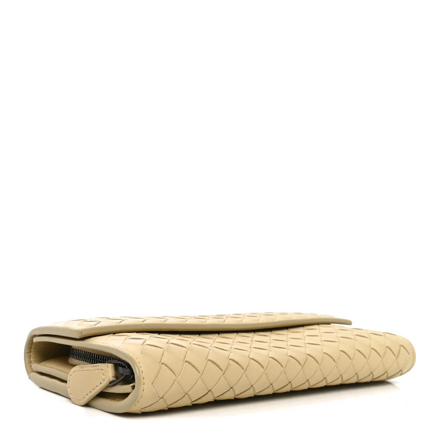 Nappa Intrecciato Continental Flap Wallet New Sand - Image 4
