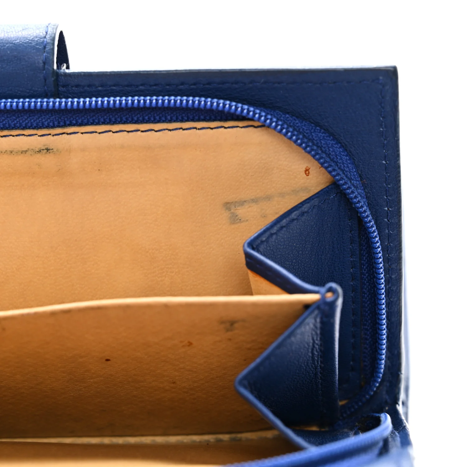 Nappa Intrecciato Continental Snap Wallet Cobalt - Image 12