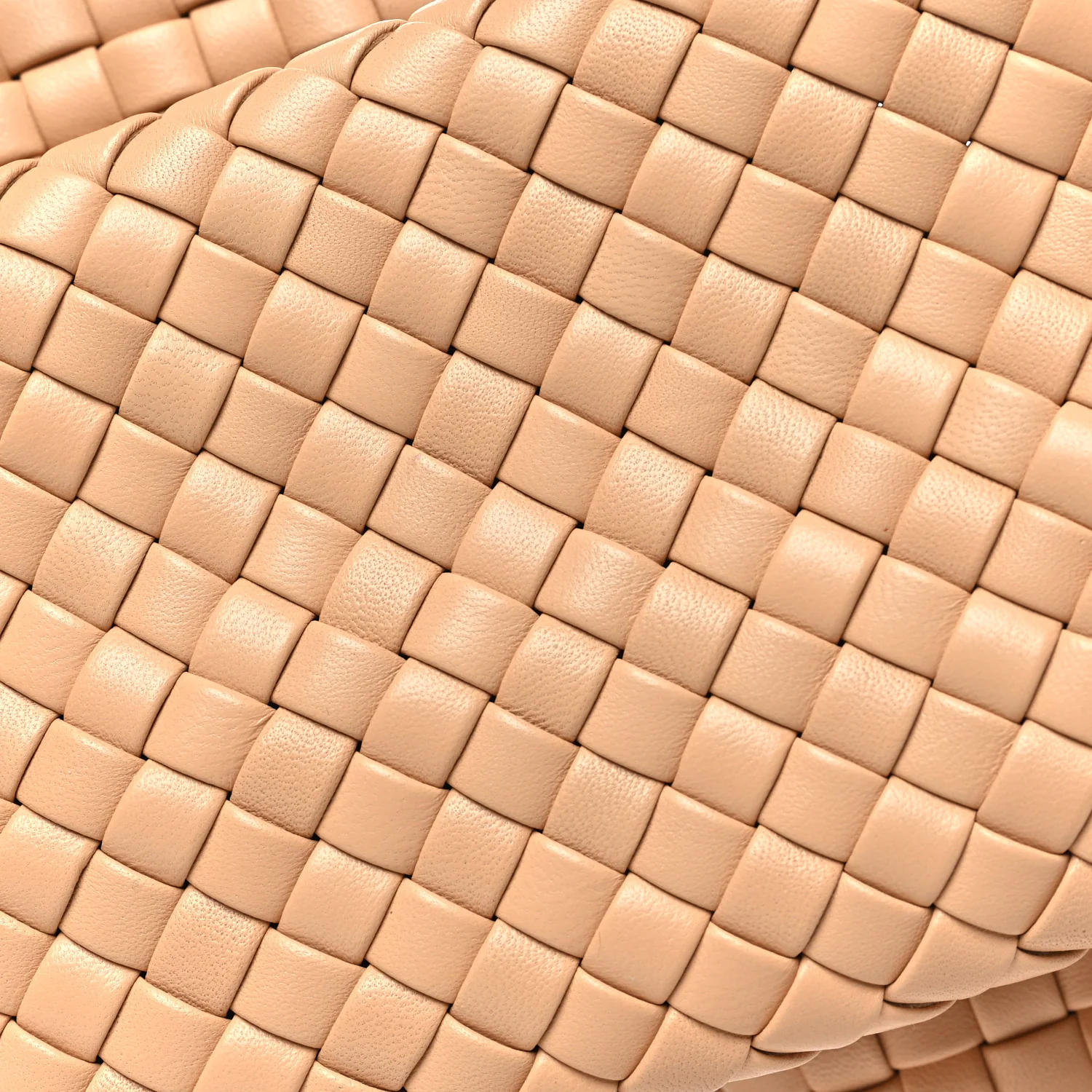 Nappa Intrecciato Crisscross Clutch Porridge - Image 7