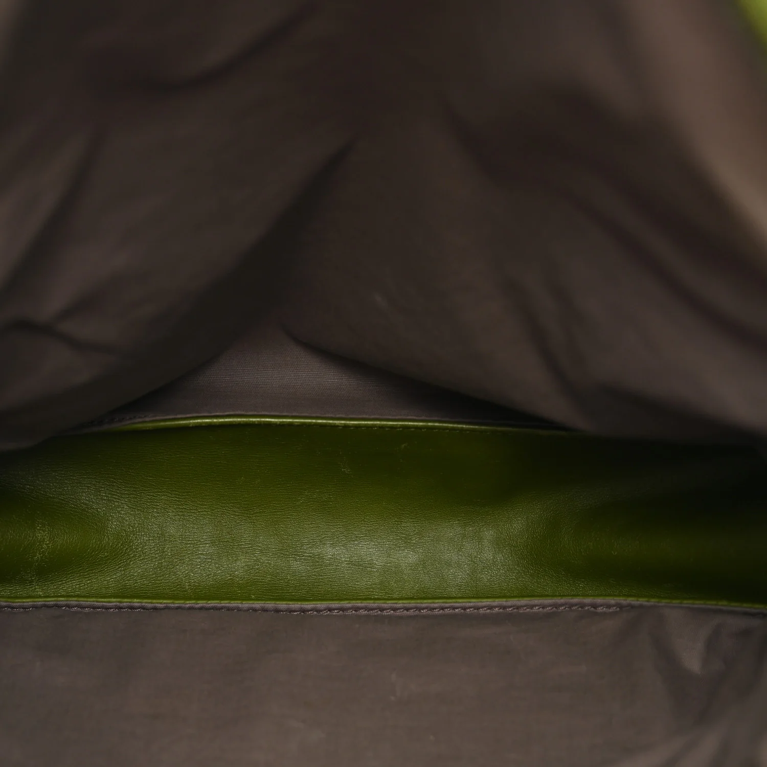 Nappa Intrecciato Crossbody Messenger Green - Image 5