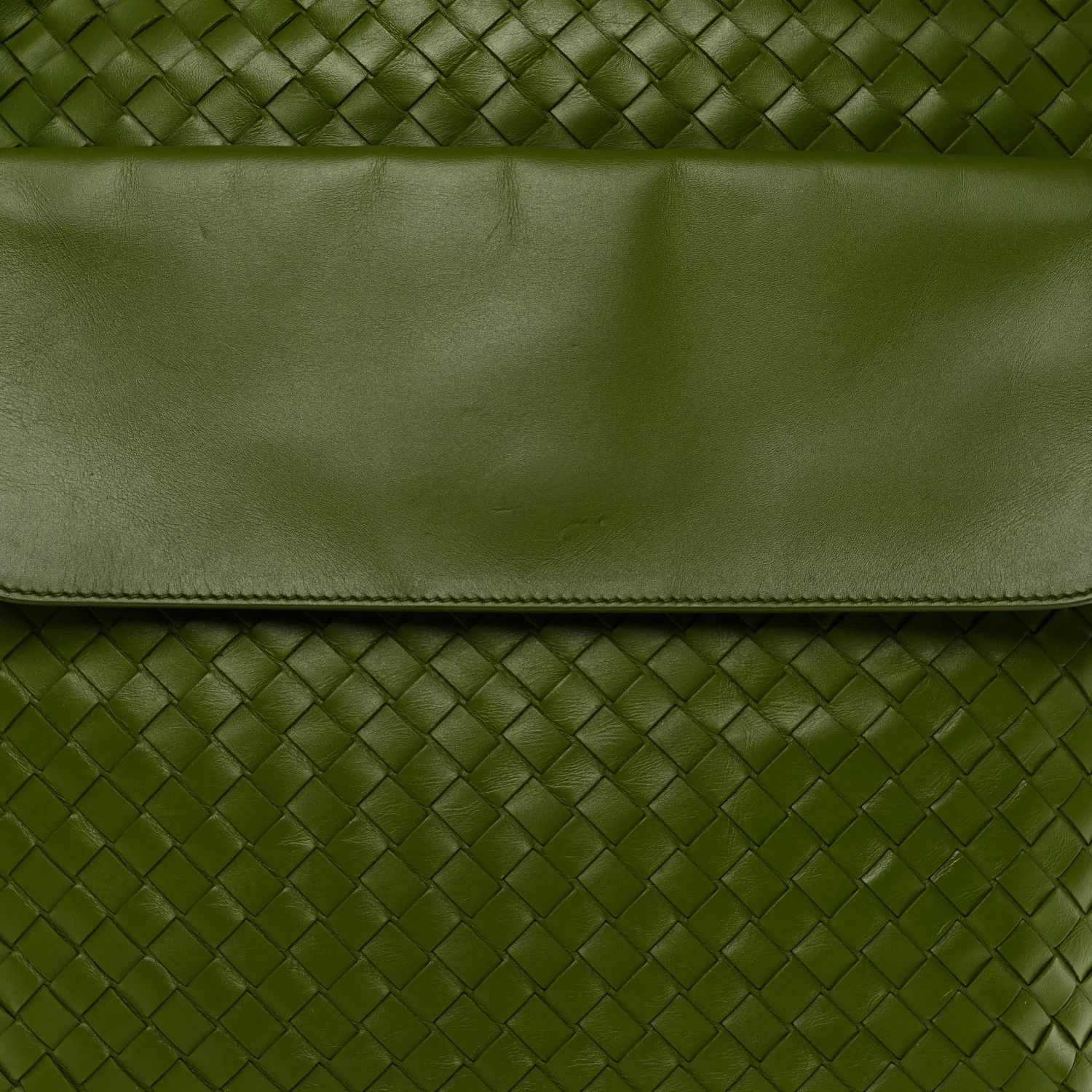 Nappa Intrecciato Crossbody Messenger Green - Image 8