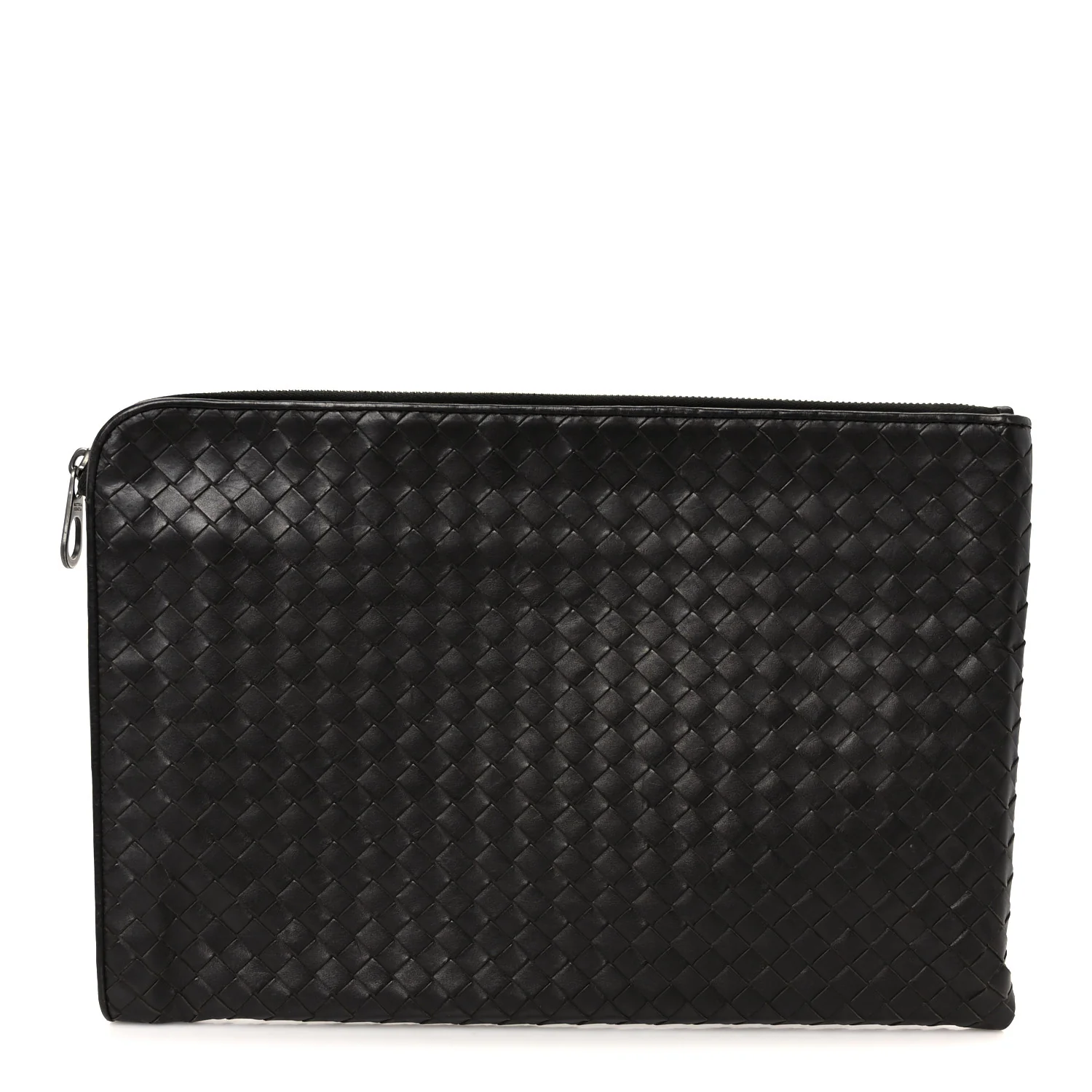 Nappa Intrecciato Document Case Ebano
