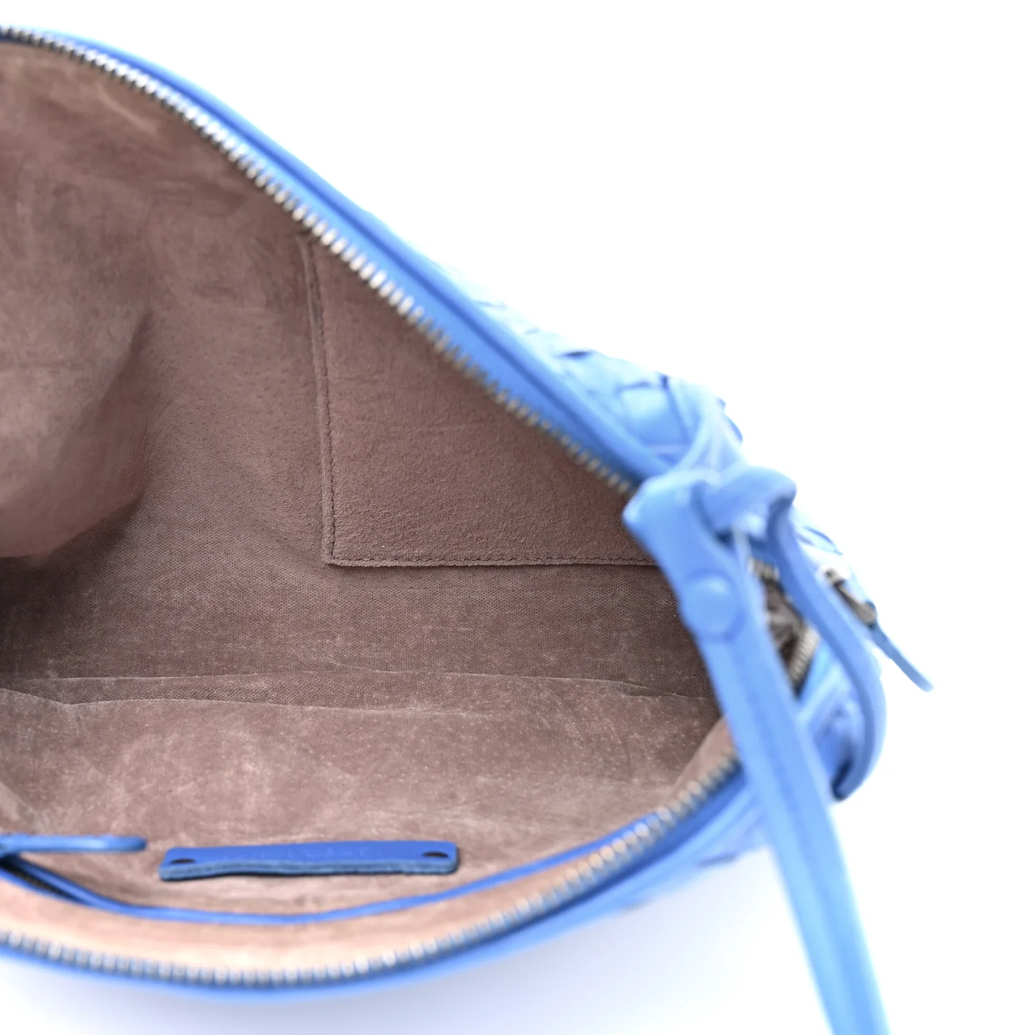 Nappa Intrecciato Double Compartment Crossbody Bag Atlantic Blue - Image 5