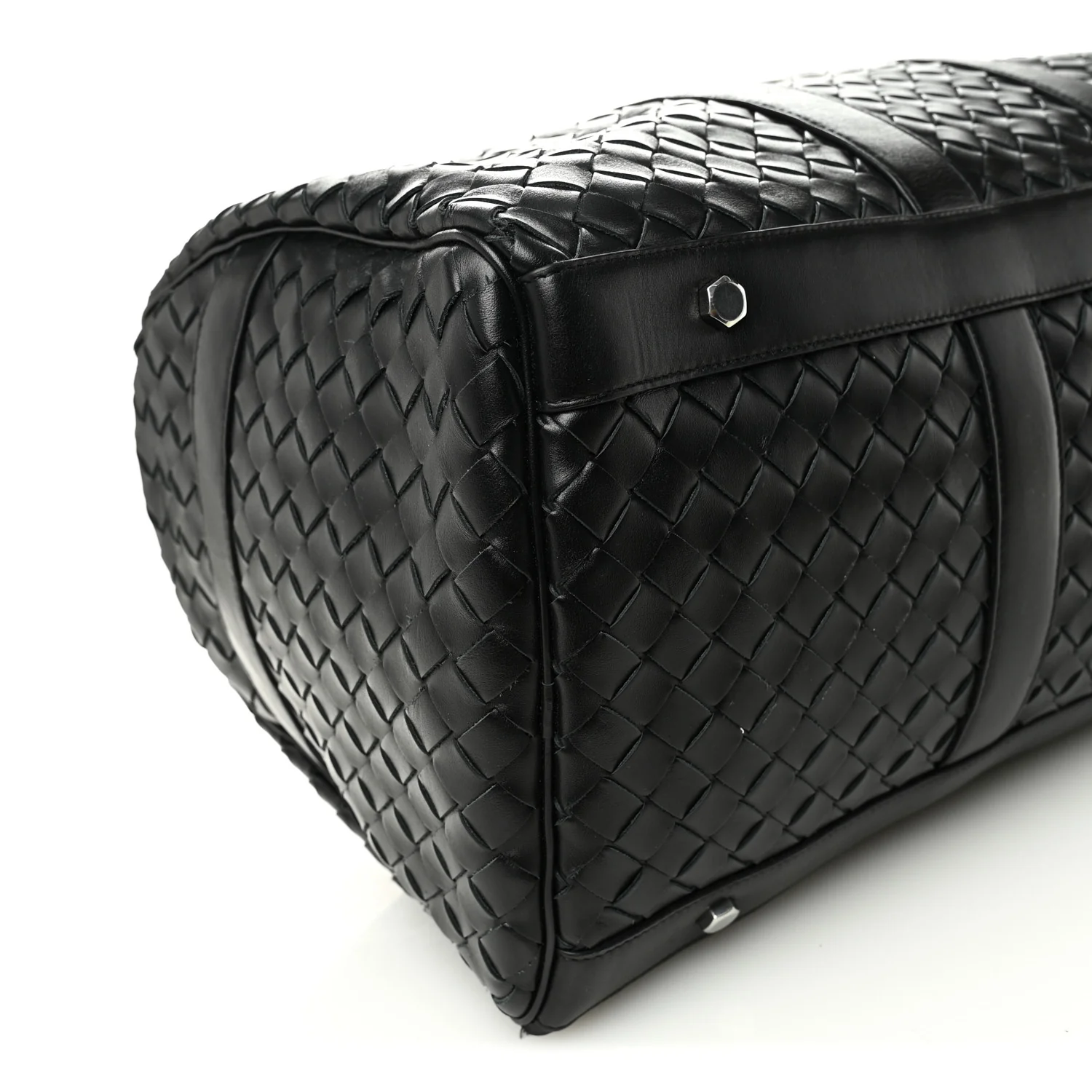 Nappa Intrecciato Duffle Bag Black - Image 8