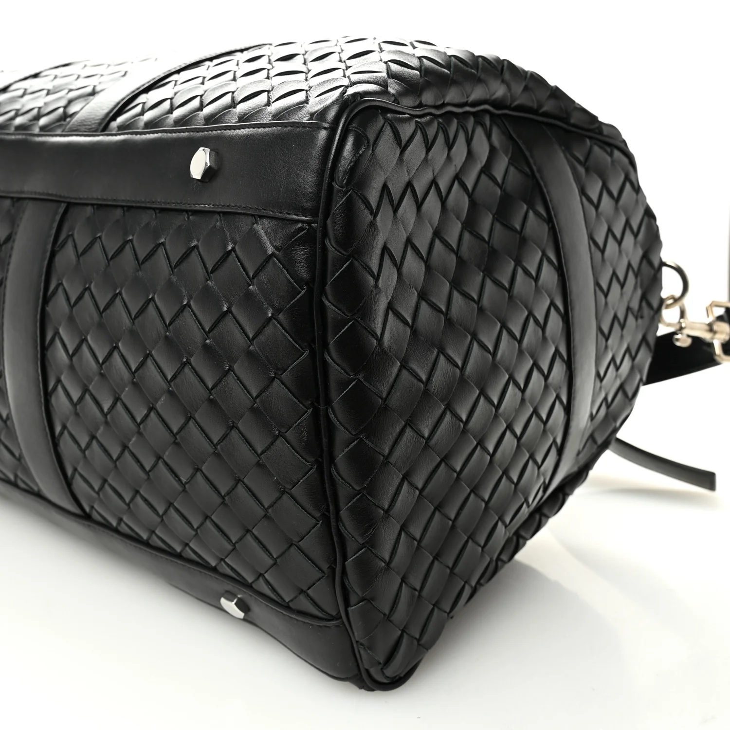 Nappa Intrecciato Duffle Bag Black - Image 9