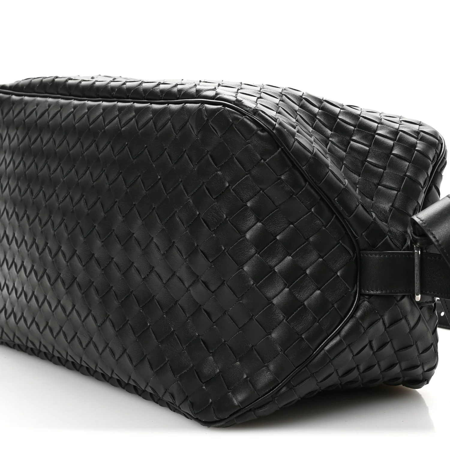 Nappa Intrecciato Duffle Bag Dark Green - Image 10