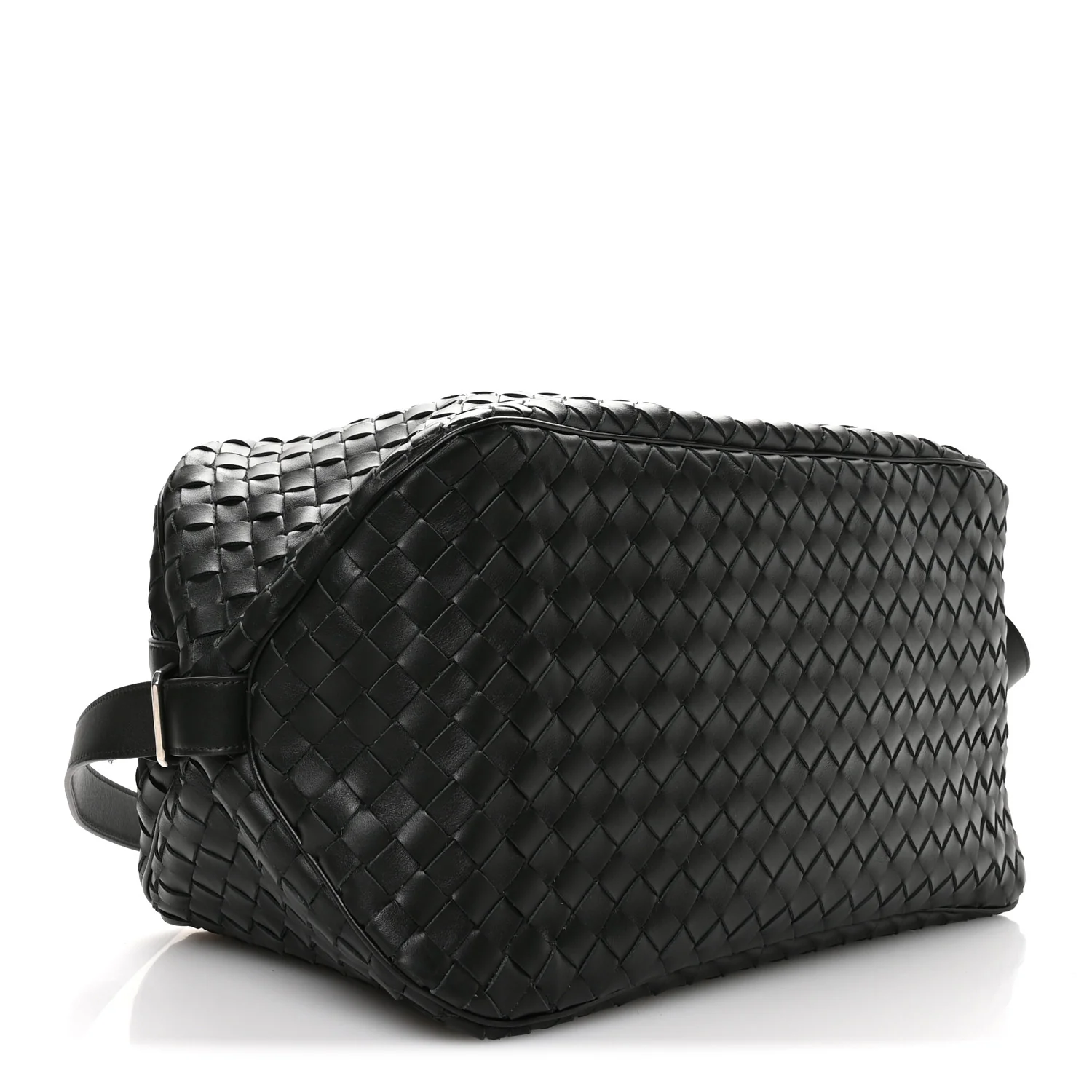 Nappa Intrecciato Duffle Bag Dark Green - Image 4