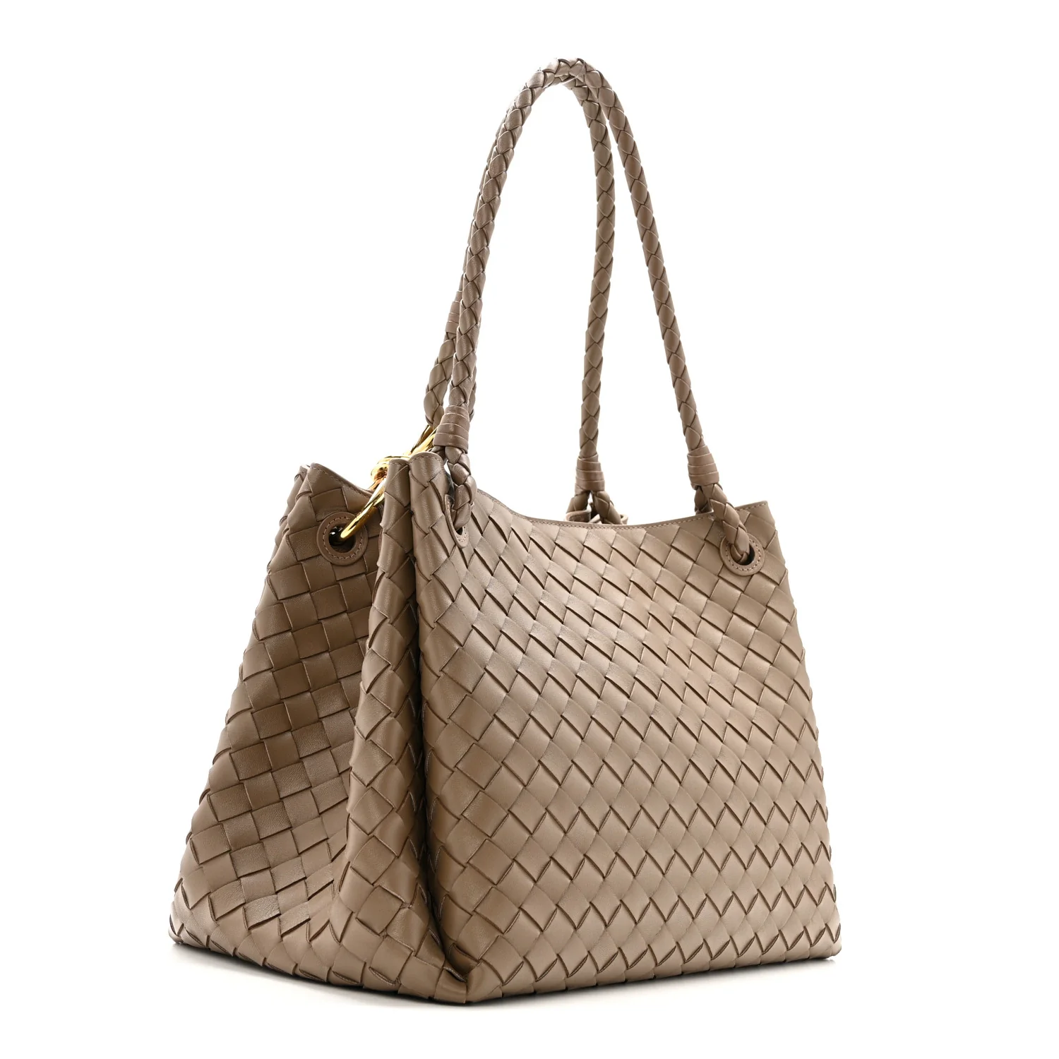 Nappa Intrecciato Large Andiamo Parachute Shoulder Bag Pinecone - Image 3
