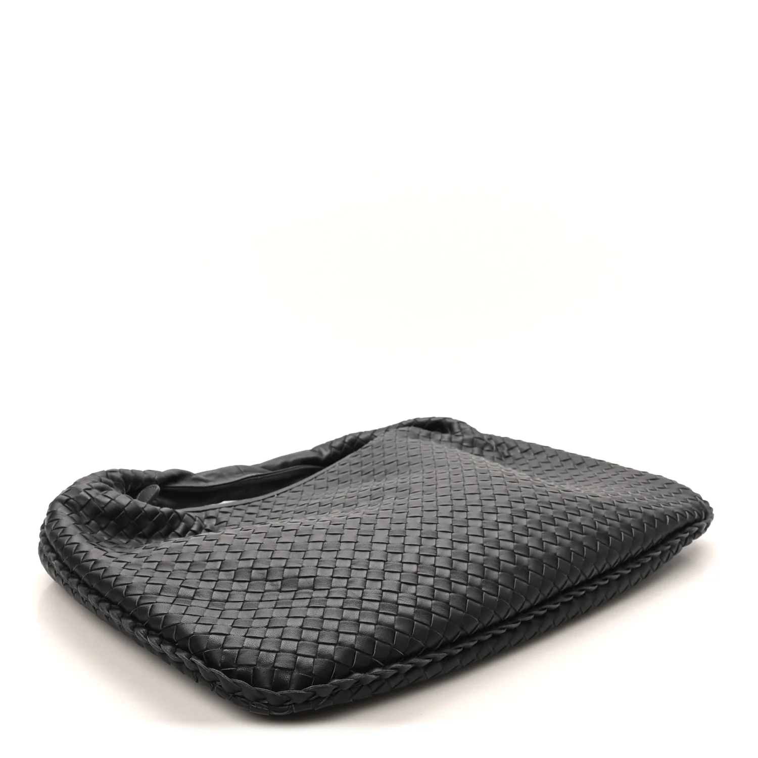 Nappa Intrecciato Large Veneta Hobo Black - Image 4
