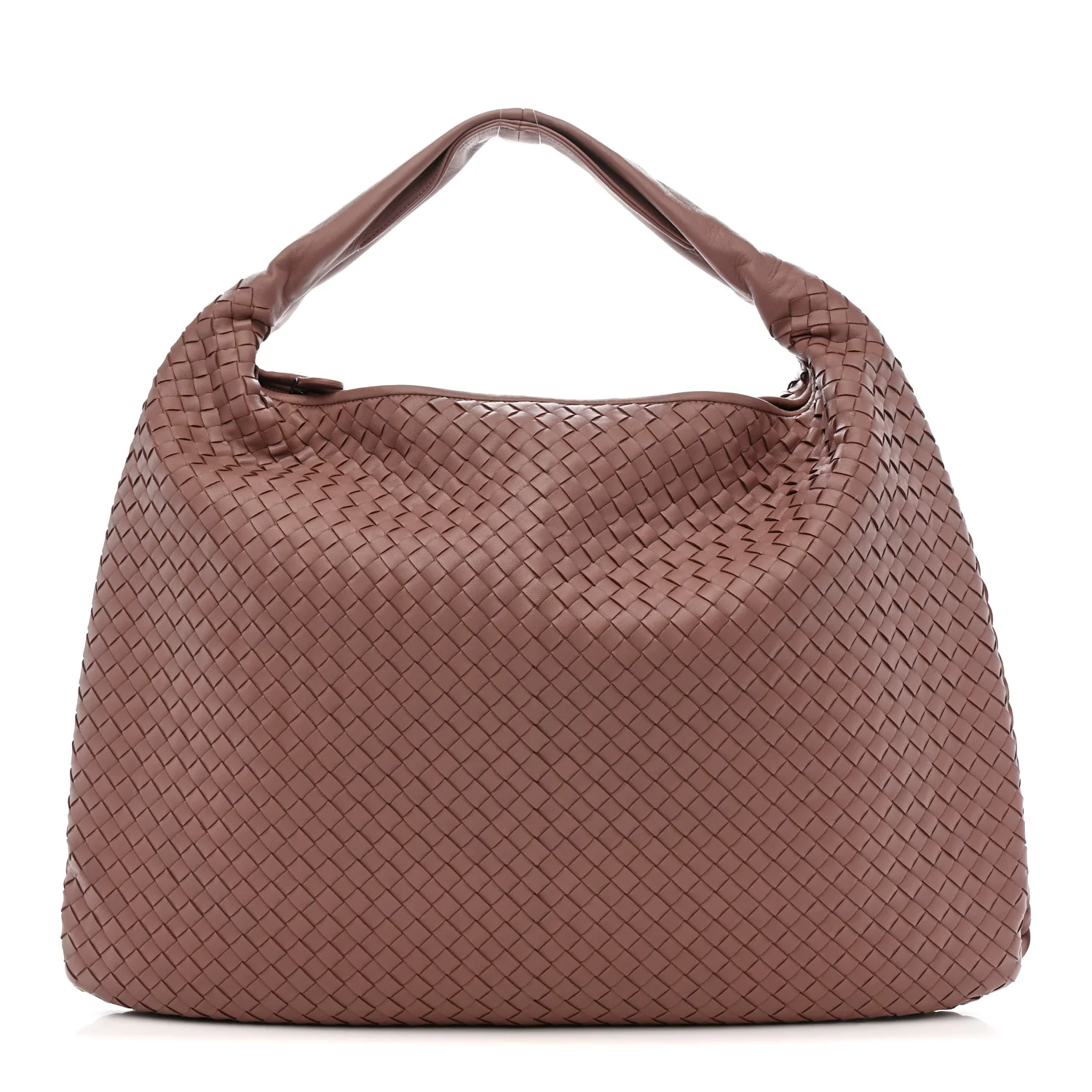 Nappa Intrecciato Large Veneta Hobo Mallow