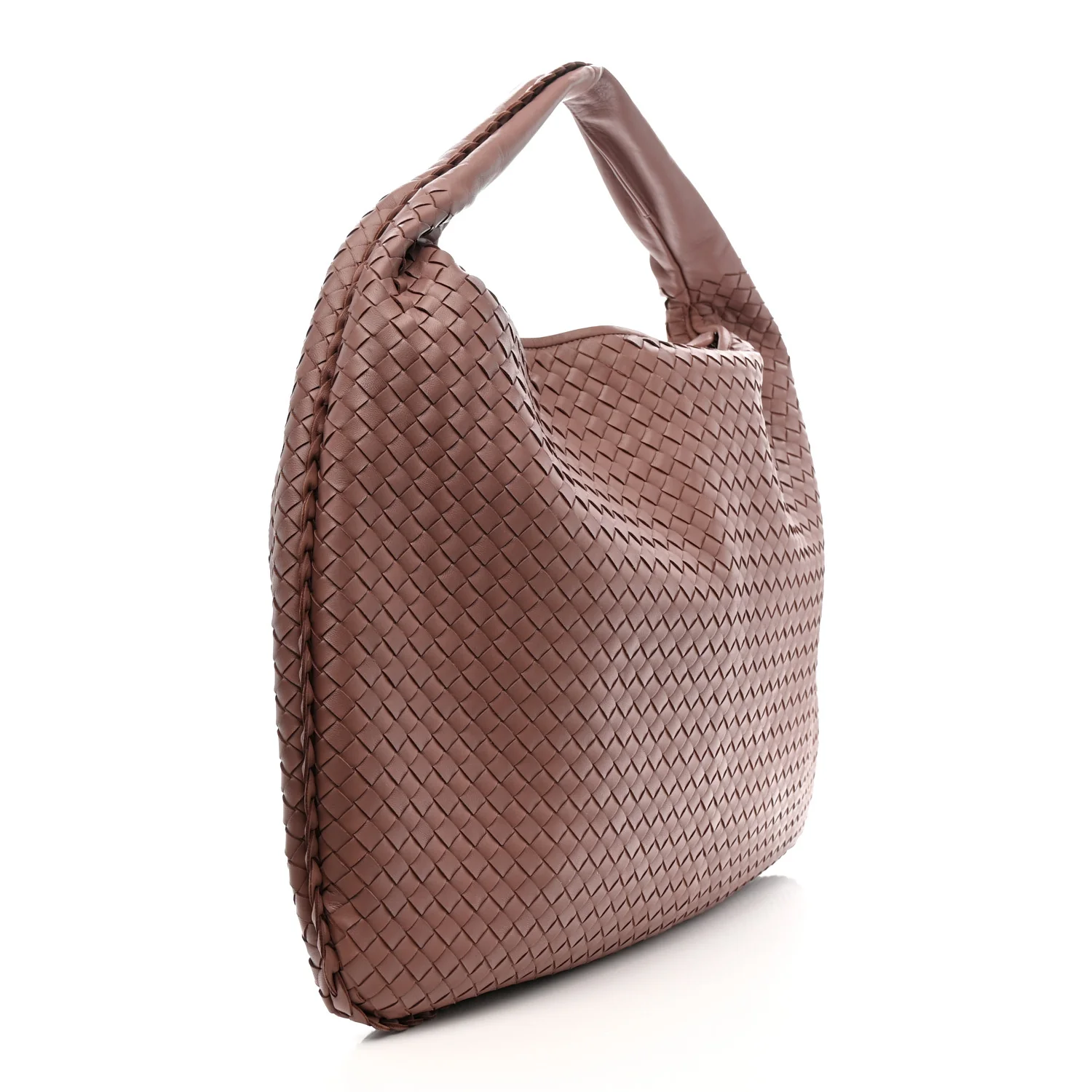 Nappa Intrecciato Large Veneta Hobo Mallow - Image 3