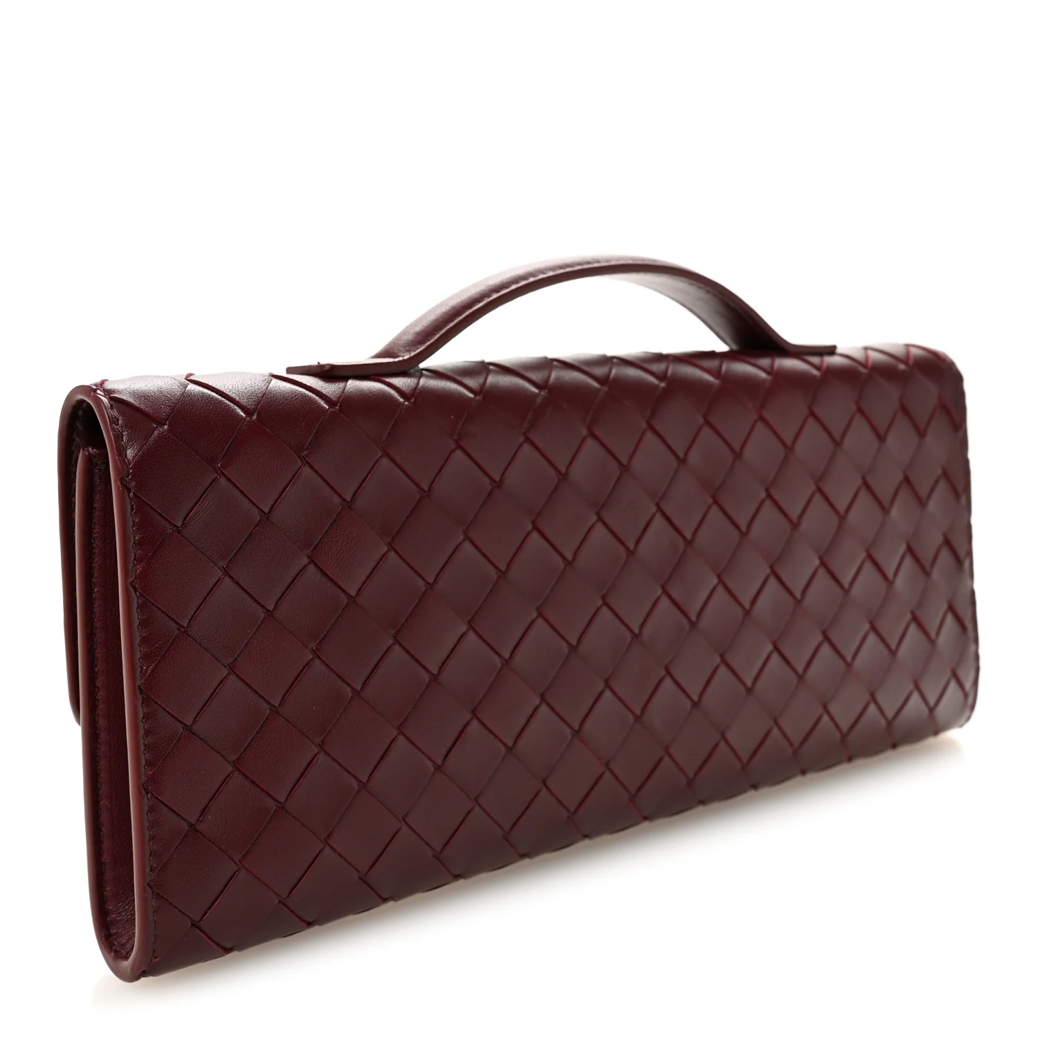 Nappa Intrecciato Long Andiamo Top Handle Clutch Barolo - Image 3