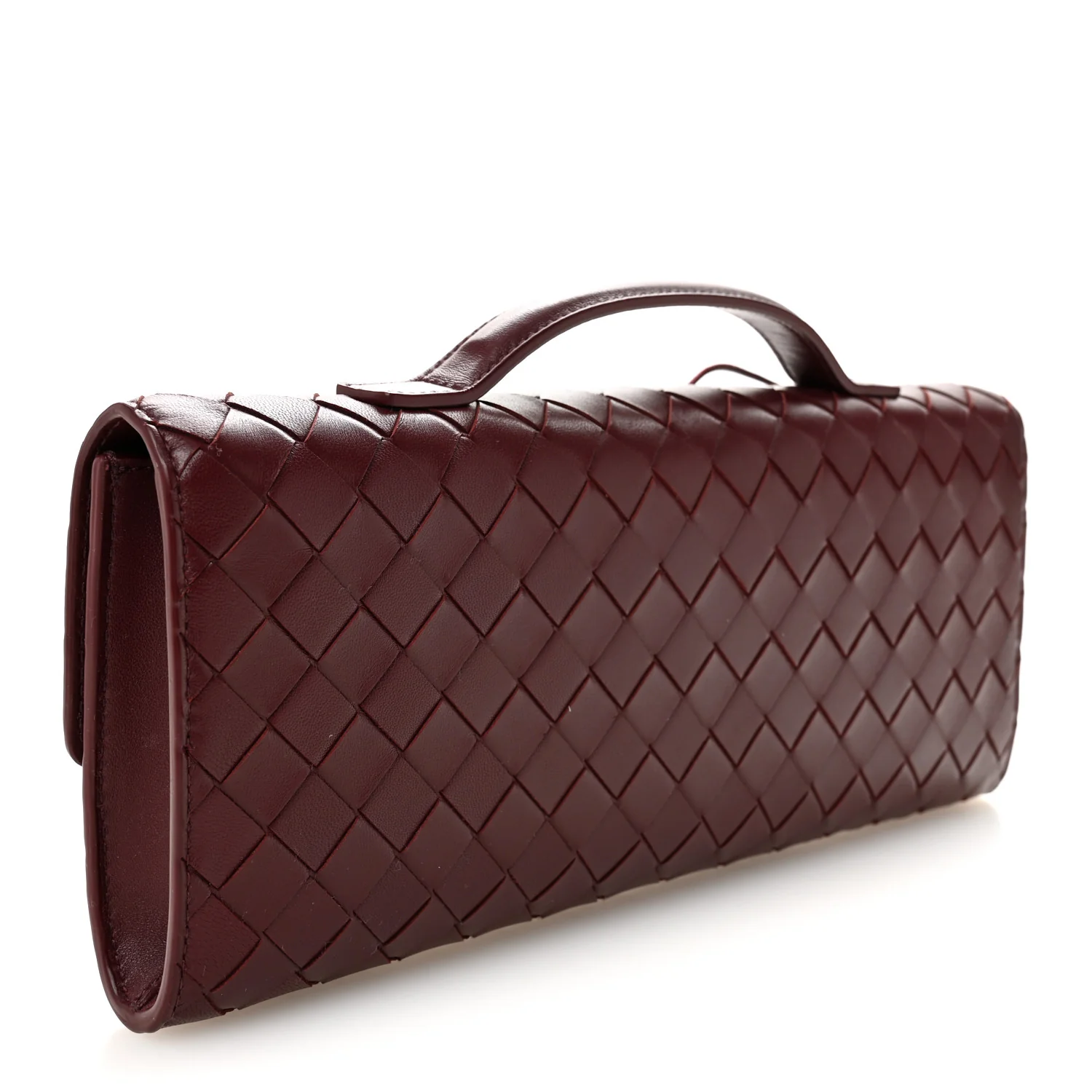 Nappa Intrecciato Long Andiamo Top Handle Clutch Barolo - Image 3