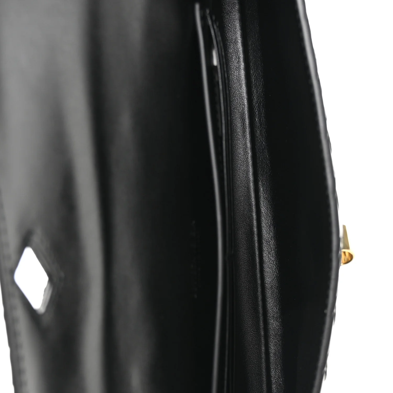 Nappa Intrecciato Long Andiamo Top Handle Clutch Black - Image 5