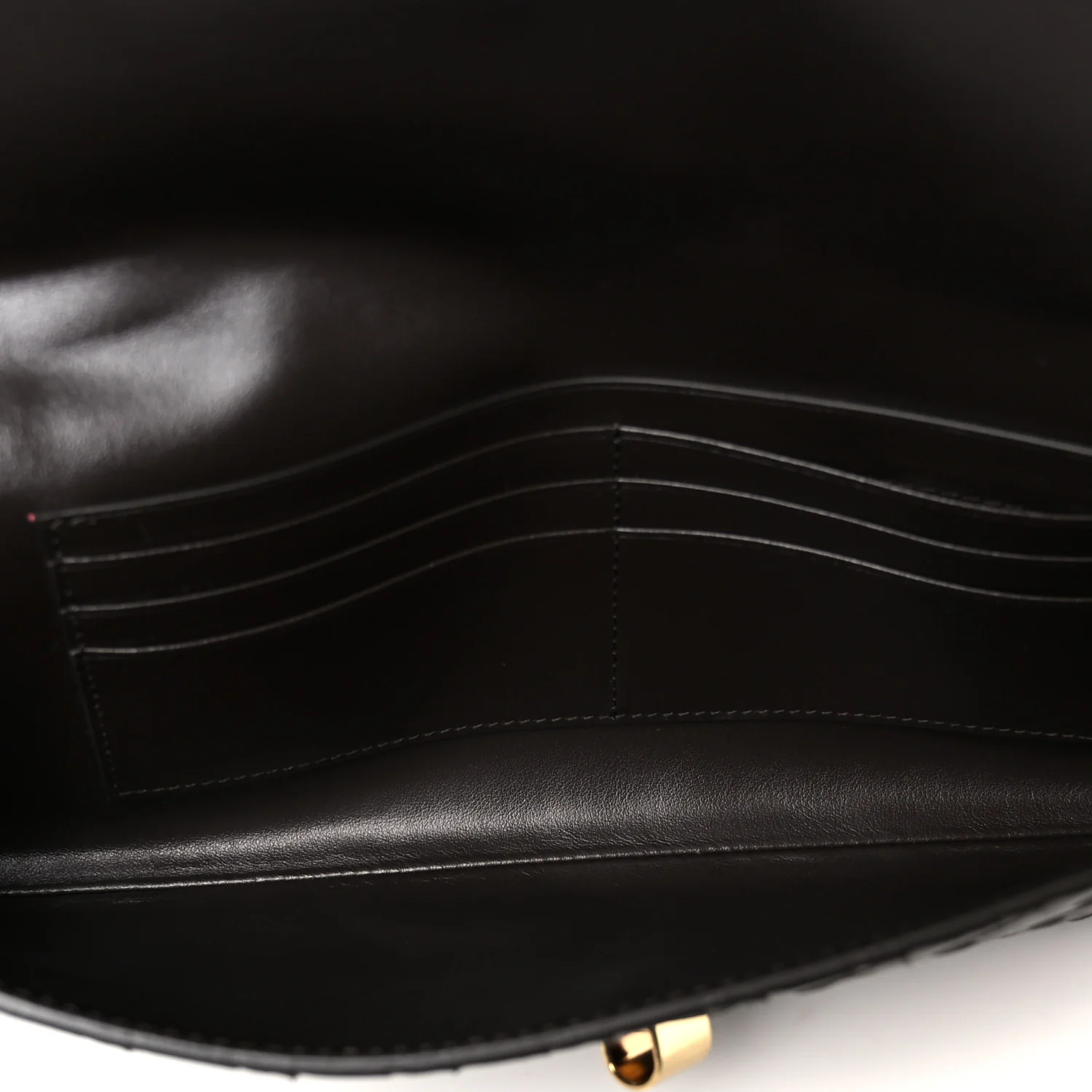 Nappa Intrecciato Long Andiamo Top Handle Clutch Fondant - Image 5