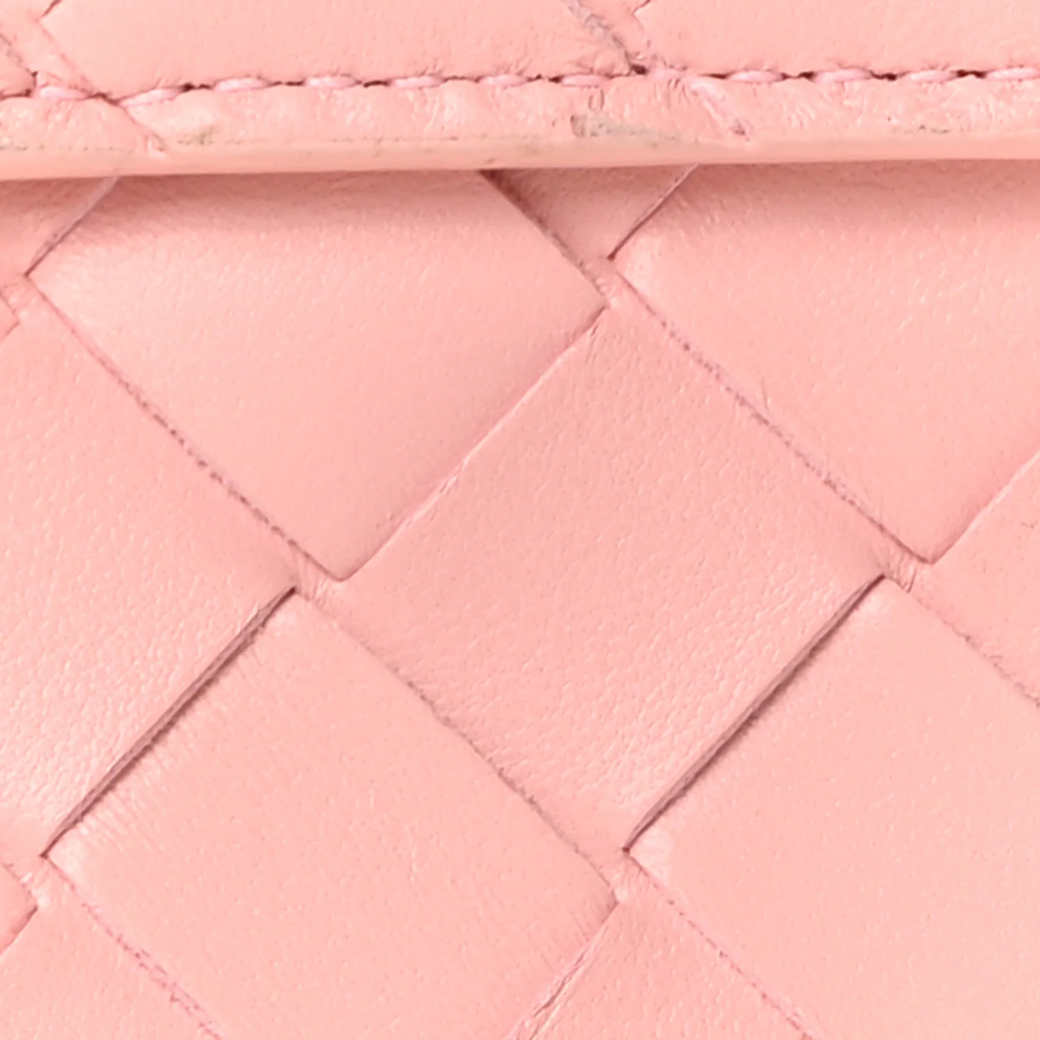 Nappa Intrecciato Long Andiamo Top Handle Clutch Rose - Image 7