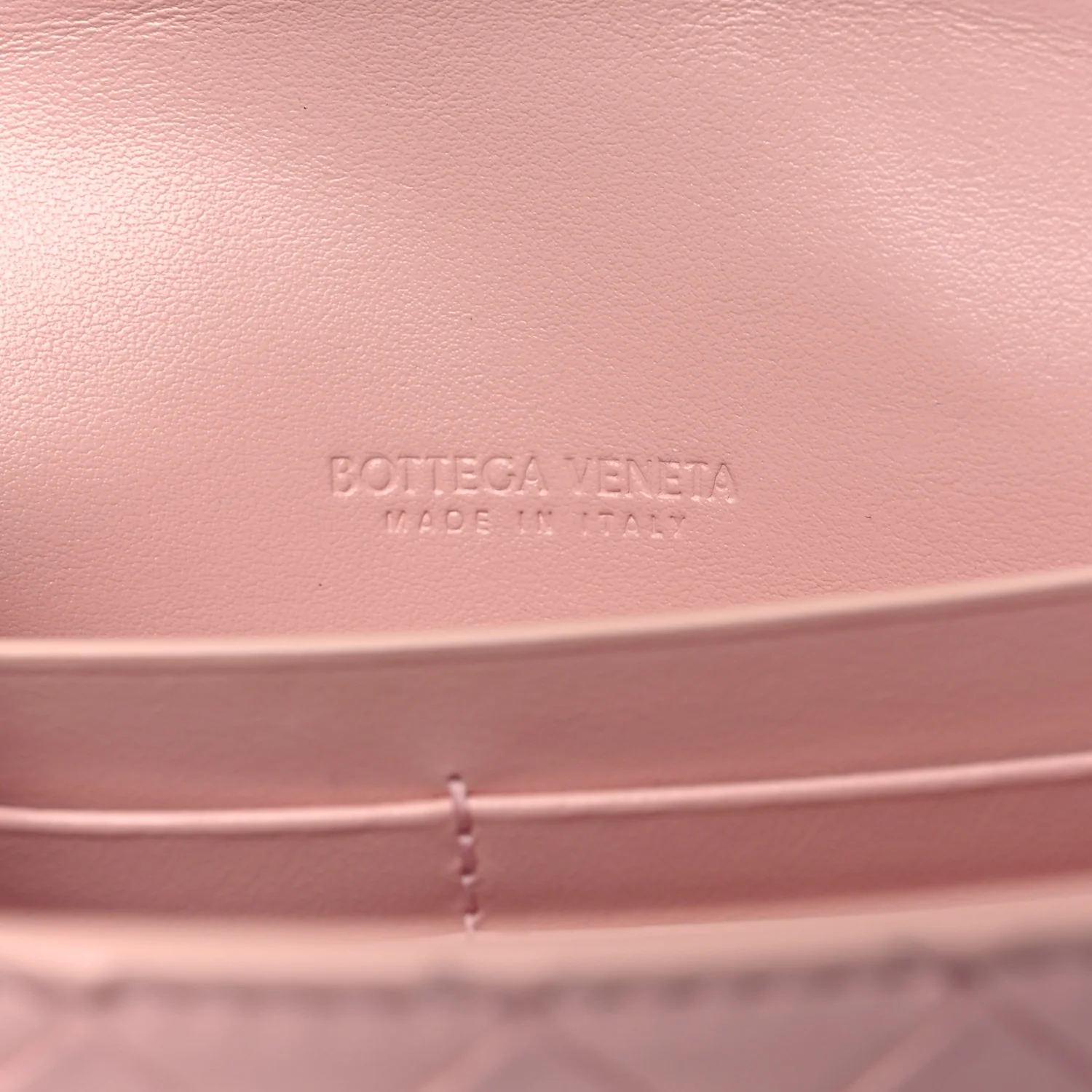 Nappa Intrecciato Long Andiamo Top Handle Clutch Rose - Image 6