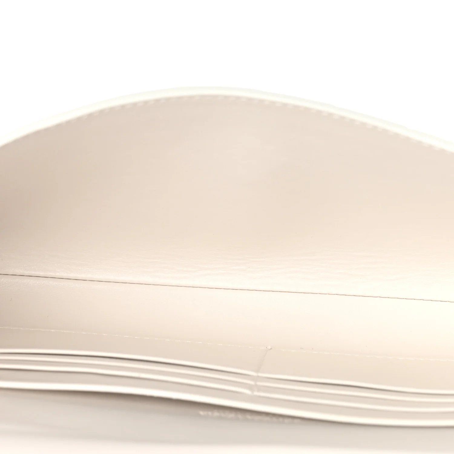 Nappa Intrecciato Long Andiamo Top Handle Clutch White - Image 6