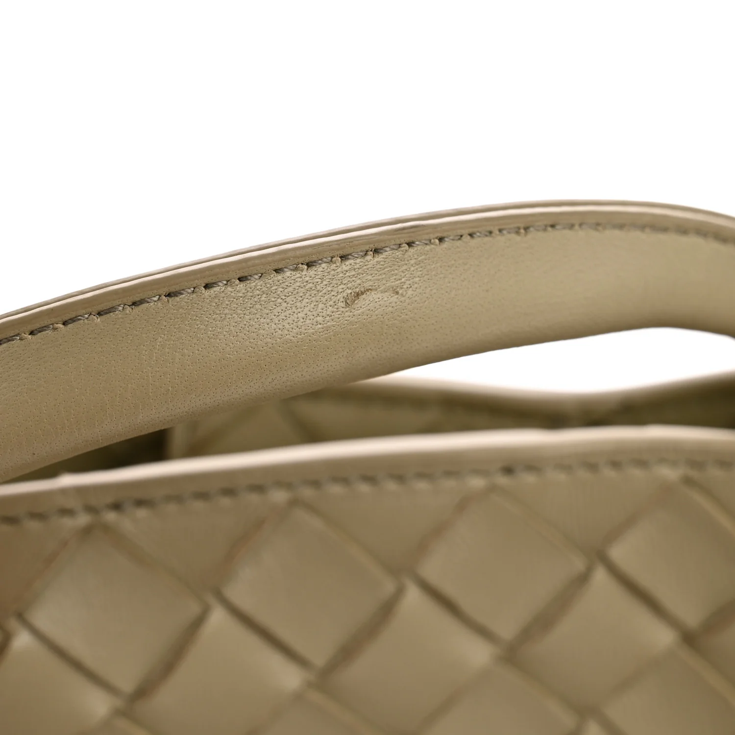 Nappa Intrecciato Medium Andiamo Shoulder Bag Travertine - Image 11