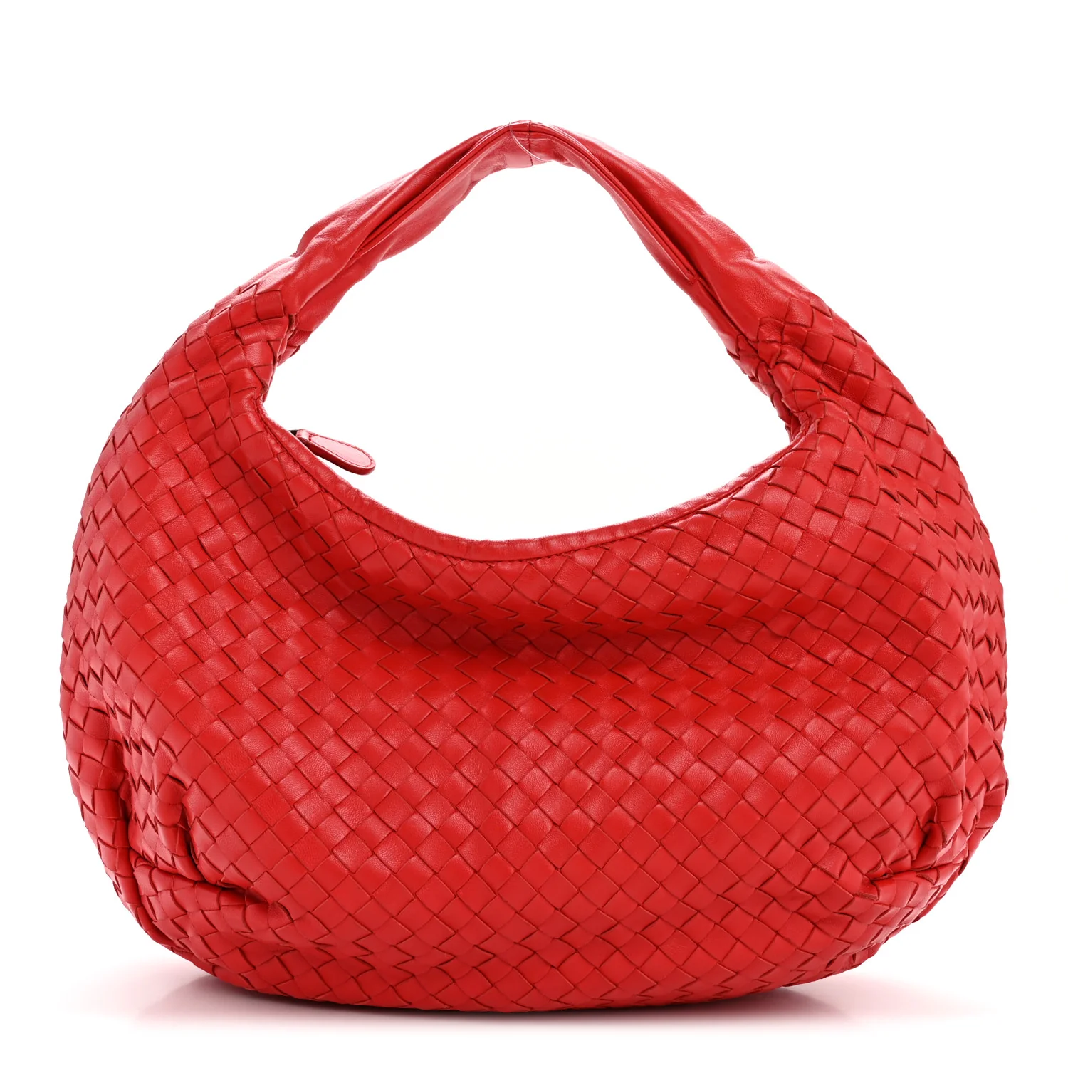 Nappa Intrecciato Medium Belly Veneta Hobo Flame