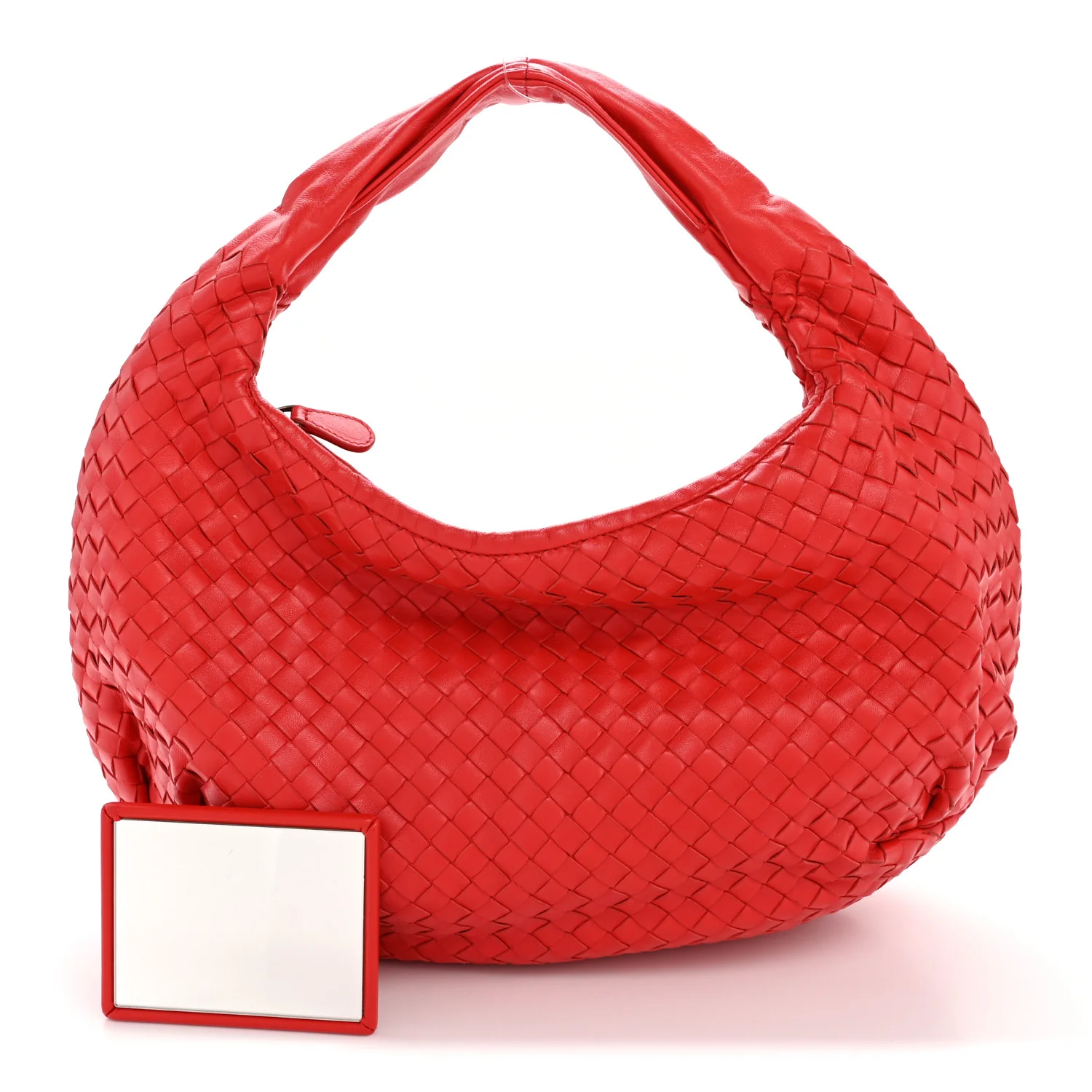 Nappa Intrecciato Medium Belly Veneta Hobo Flame - Image 3