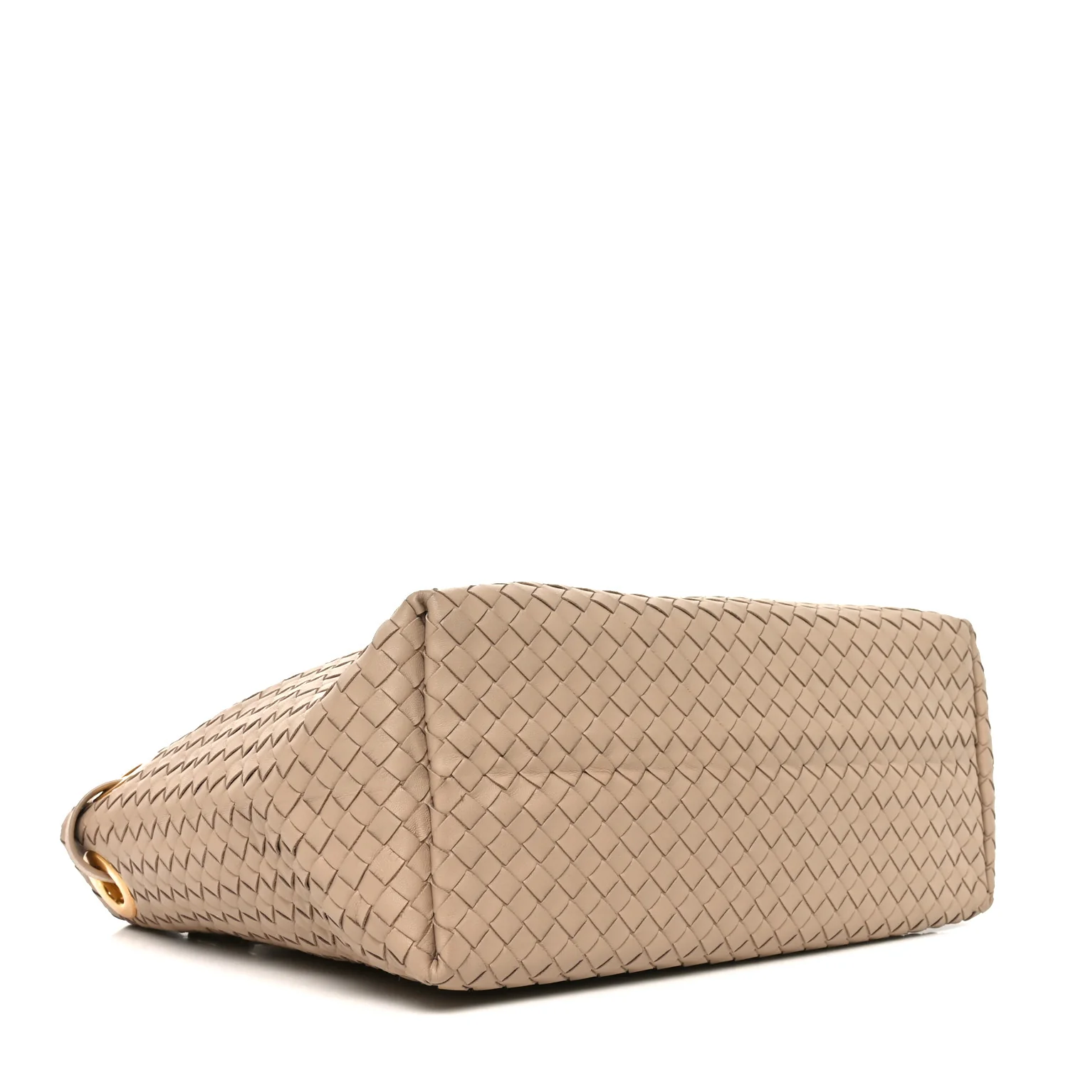 Nappa Intrecciato Medium Garda Bag Beige - Image 4