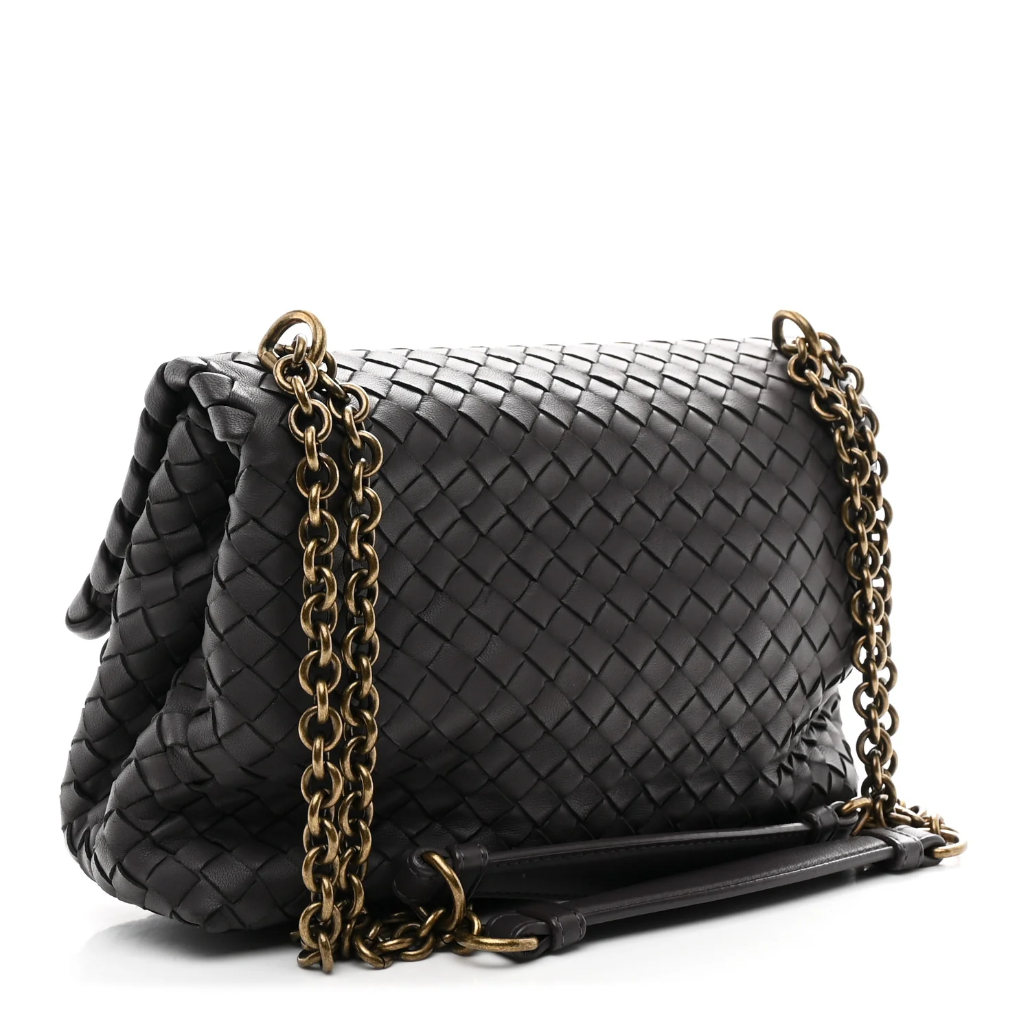 Nappa Intrecciato Medium Olimpia Shoulder Bag Quetsche - Image 3