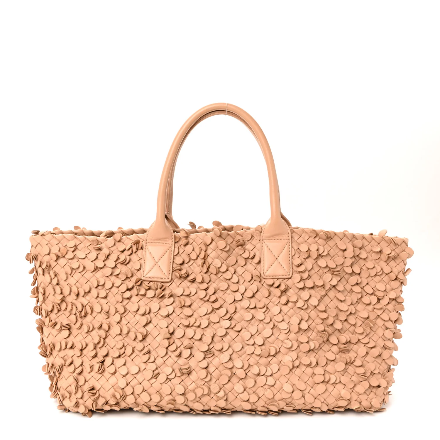 Nappa Intrecciato Medium Paillettes Cabat Beige - Image 2