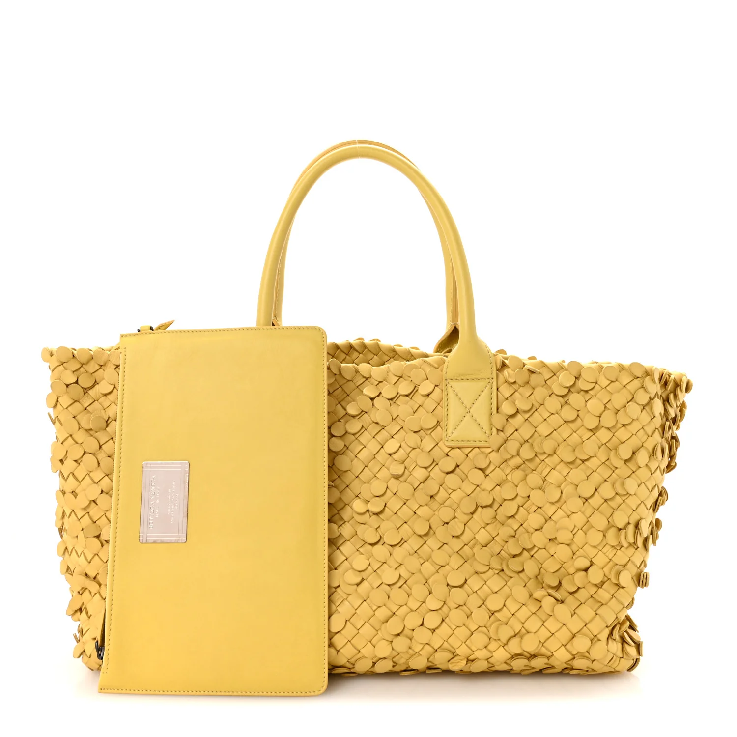 Nappa Intrecciato Medium Paillettes Cabat Poussin - Image 3