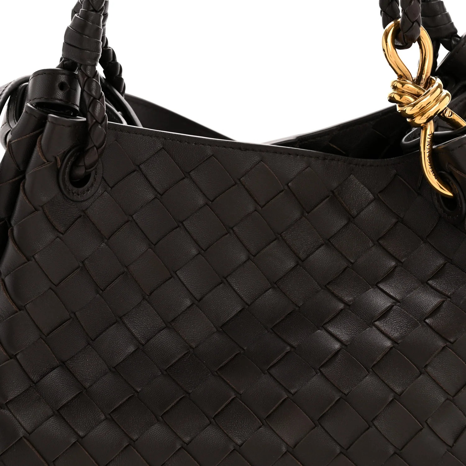 Nappa Intrecciato Medium Parachute Shoulder Bag Fondant - Image 7