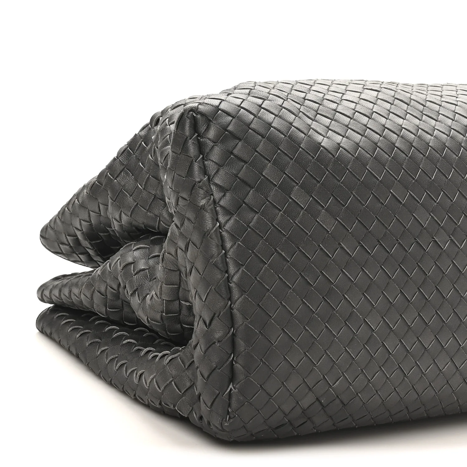 Nappa Intrecciato Medium Roma Tote Ferro Gray - Image 9